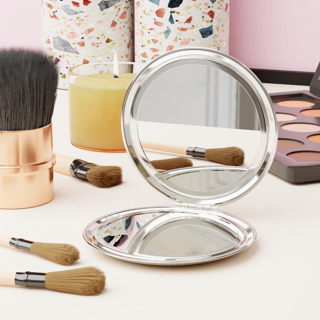 Compact Travel Mirror | Red Girl Goonie "Looks Like Money"