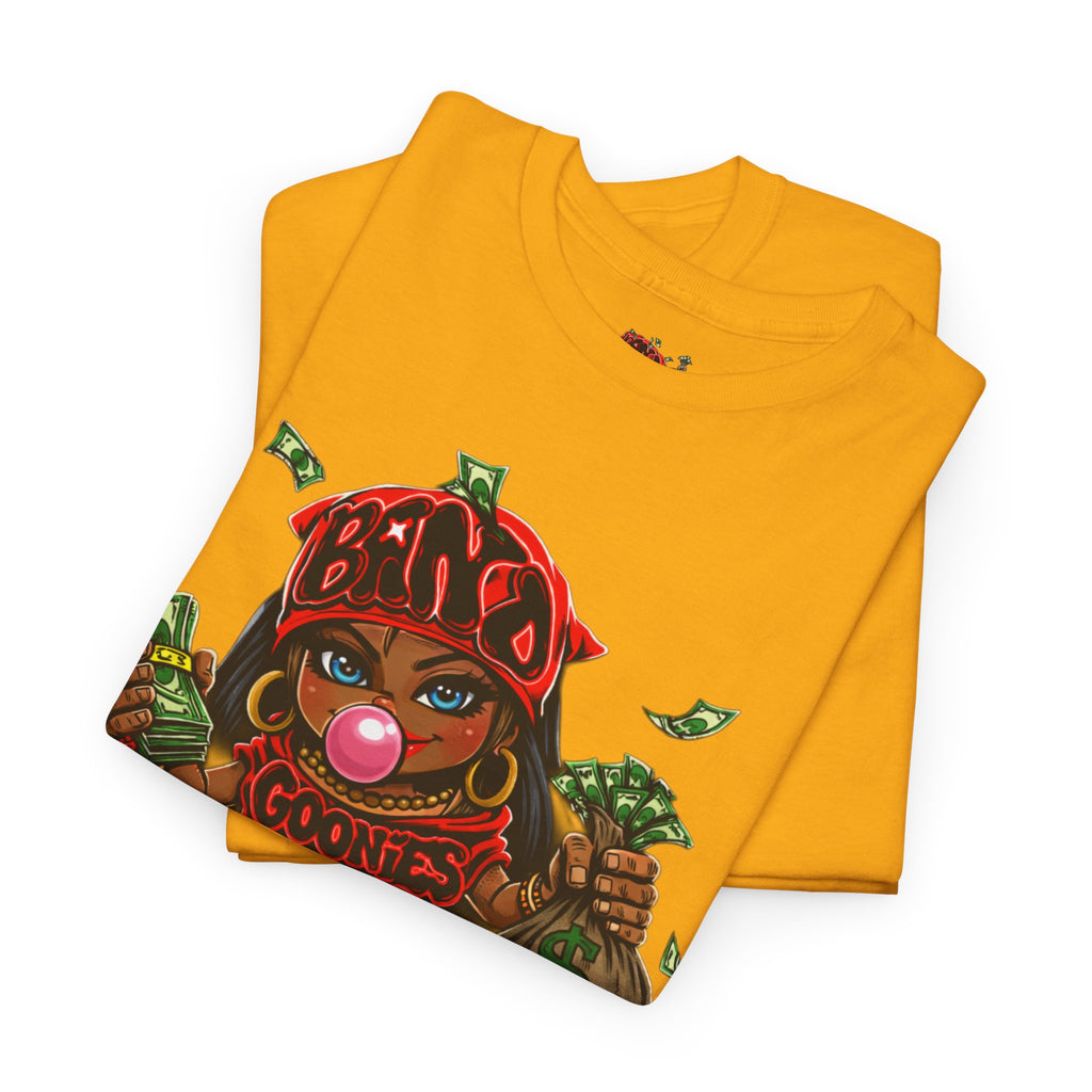Heavy Cotton T-Shirt | Girl Goonie "Bubblegum Girl"