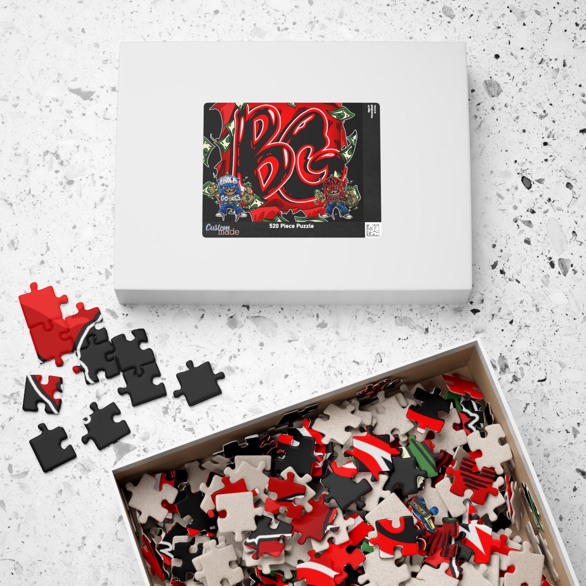 Puzzle (110, 252, 520, 1014-piece) | Black & Red