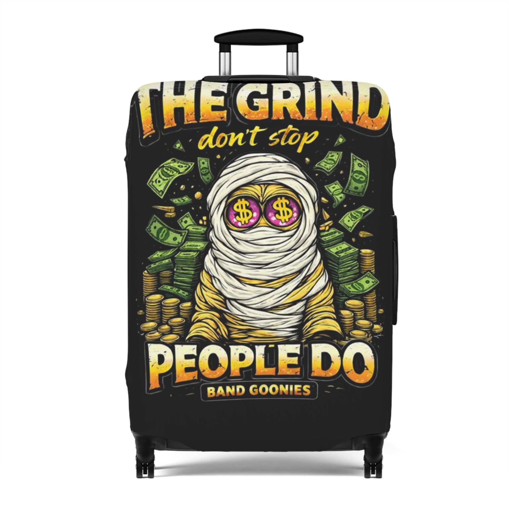 Luggage Cover | OG Goonie "The Grind Don't Stop, People Do"
