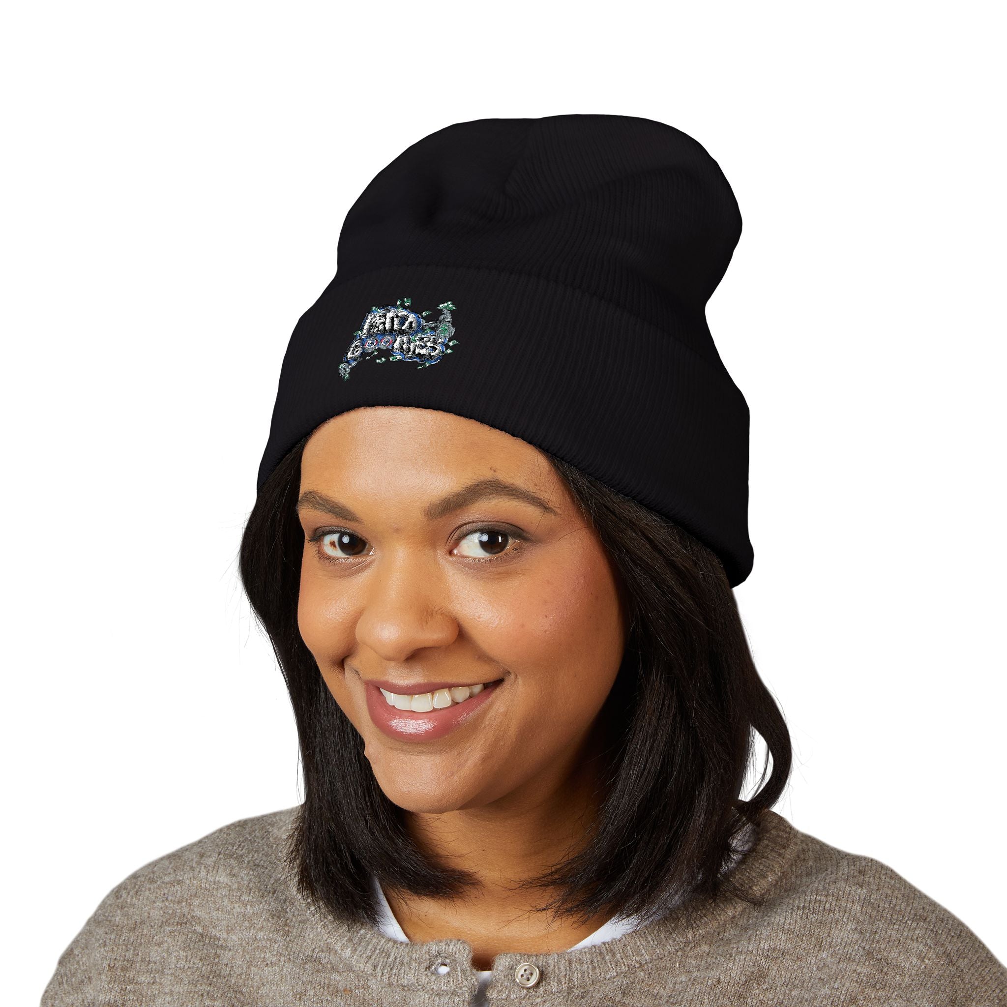 Classic Blue Goonie Cuffed Beanie