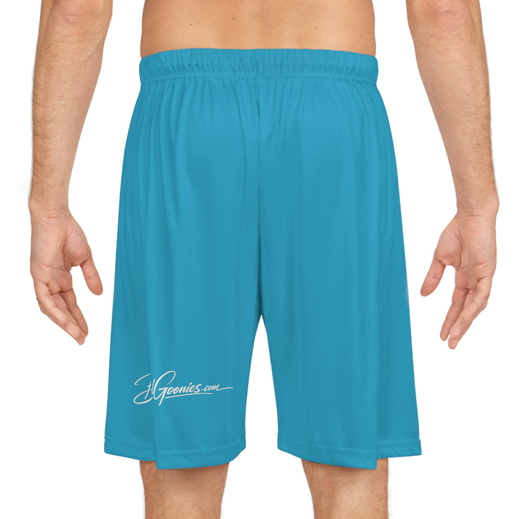 Basketball Shorts (Turquoise) | OG Goonie "Hustle with Intention"
