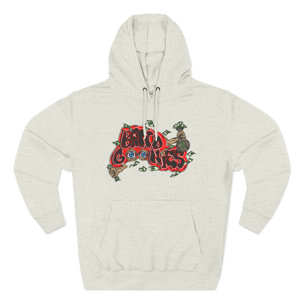 Three-Panel Fleece Hoodie