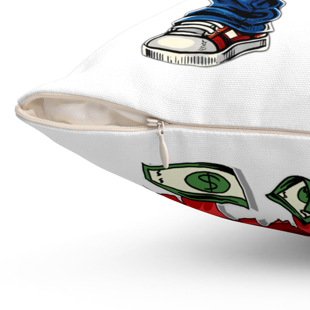 Spun Polyester Square Pillow | Red Goonie