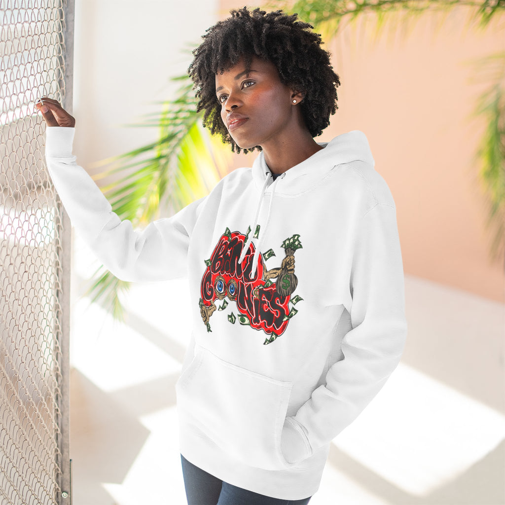 Three-Panel Fleece Hoodie