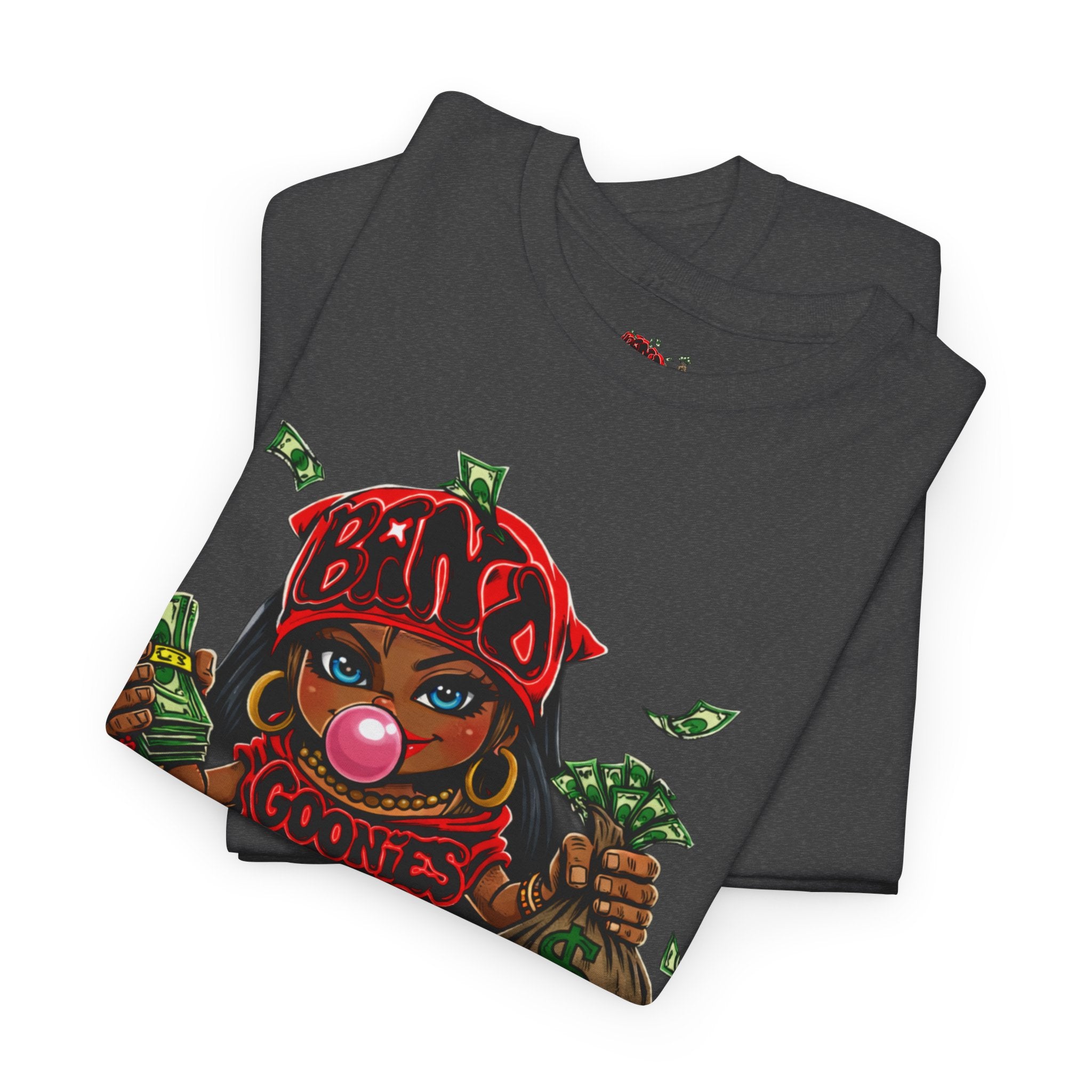 Heavy Cotton T-Shirt | Girl Goonie "Bubblegum Girl"