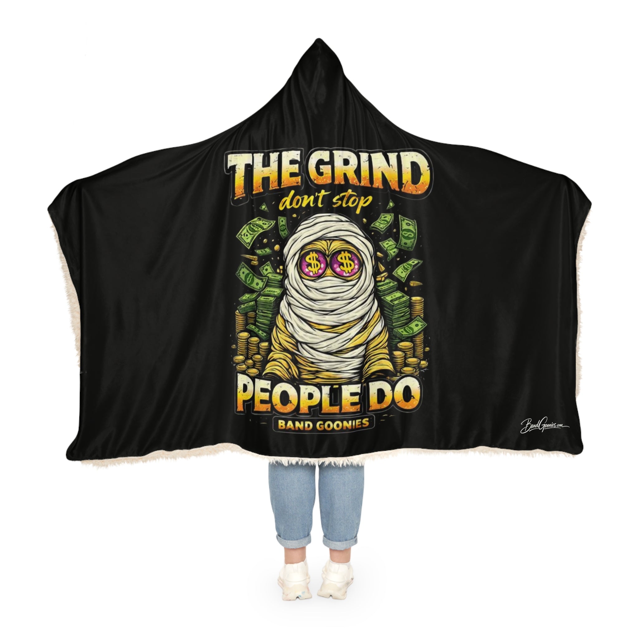 Snuggle Blanket | OG Goonie "The Grind Don't Stop, People Do"
