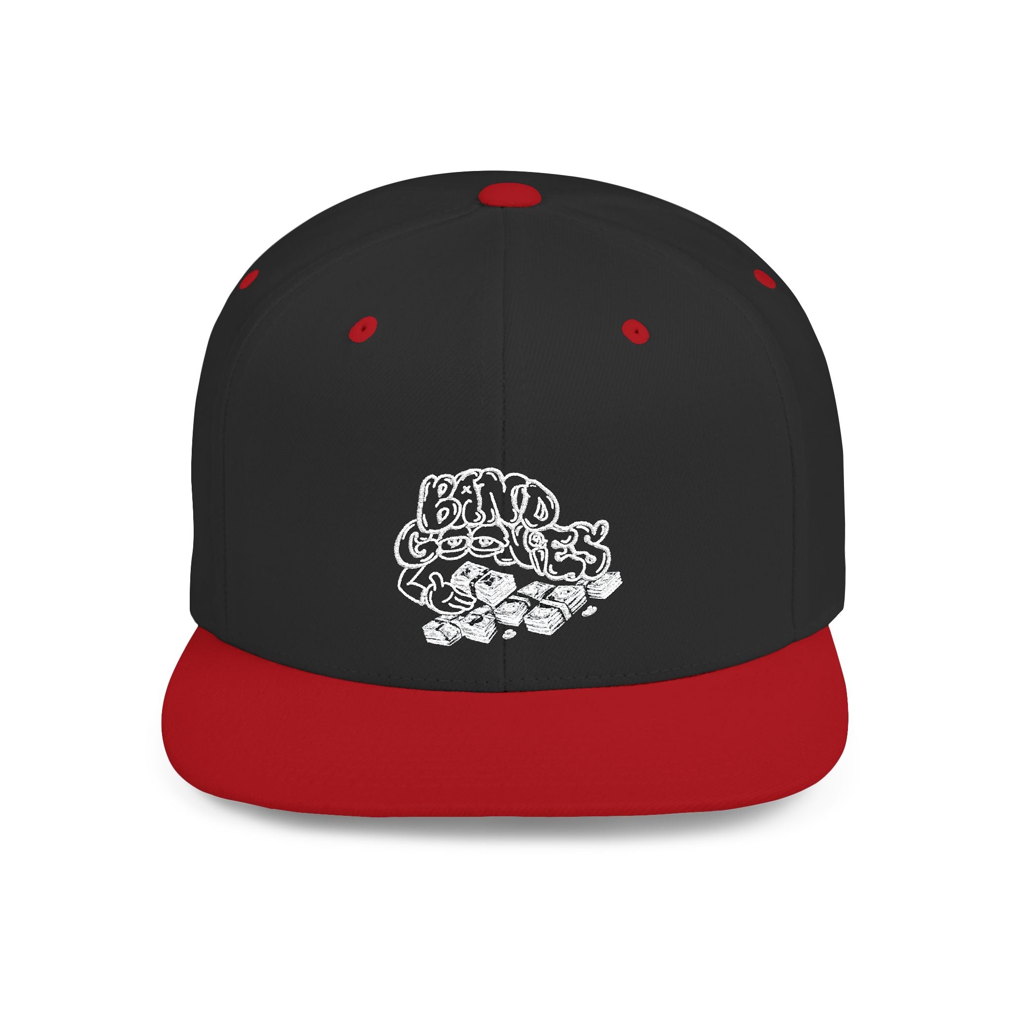 Flat Bill Snapback White Band Goonies Logo