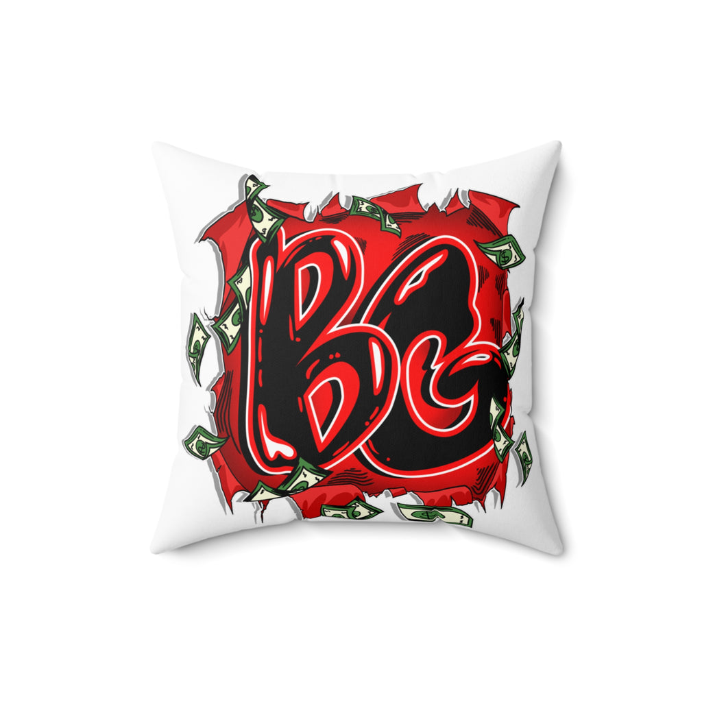 Spun Polyester Square Pillow | Red Goonie