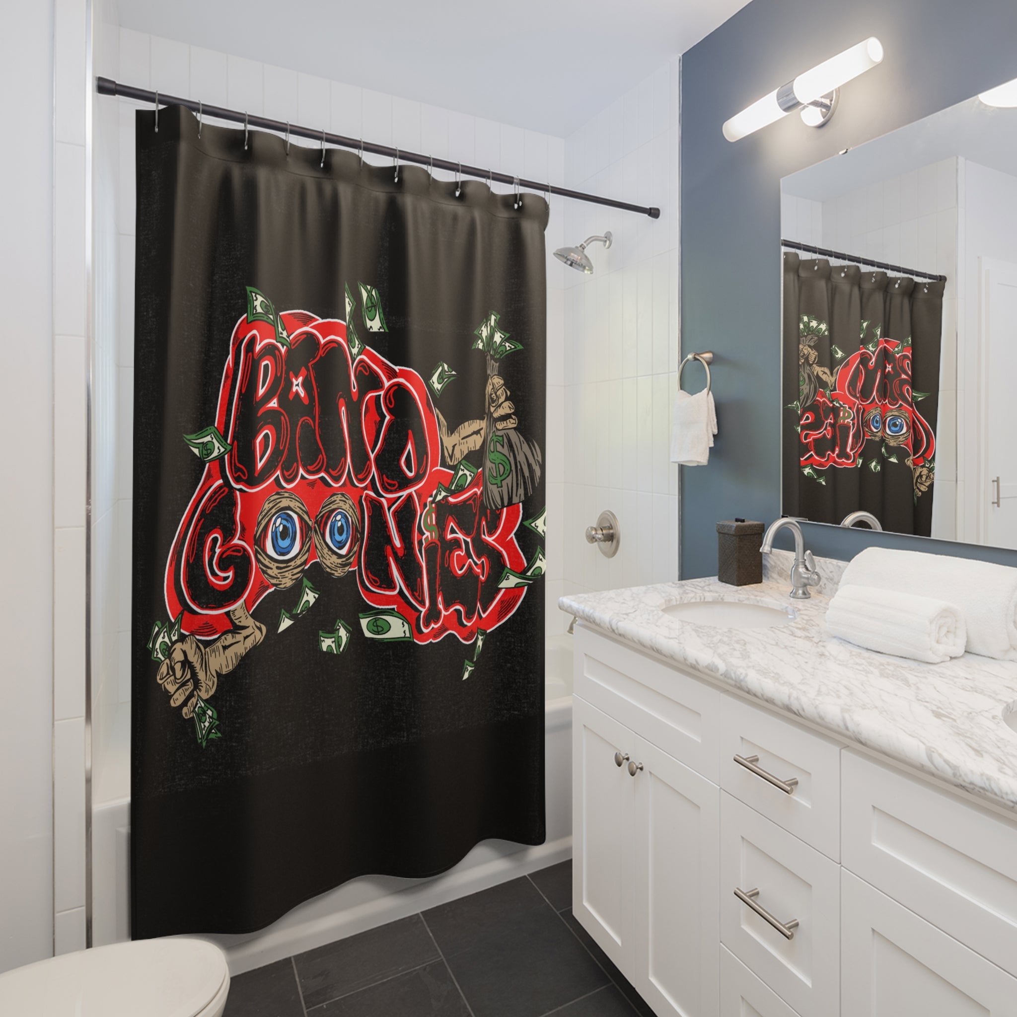 Bathroom Shower Curtain | Red Band Goonies