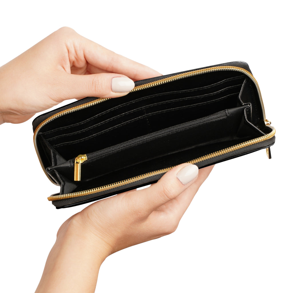 Zipper Wallet | Red Girl Goonie "Cash, Lashes & Confidence"