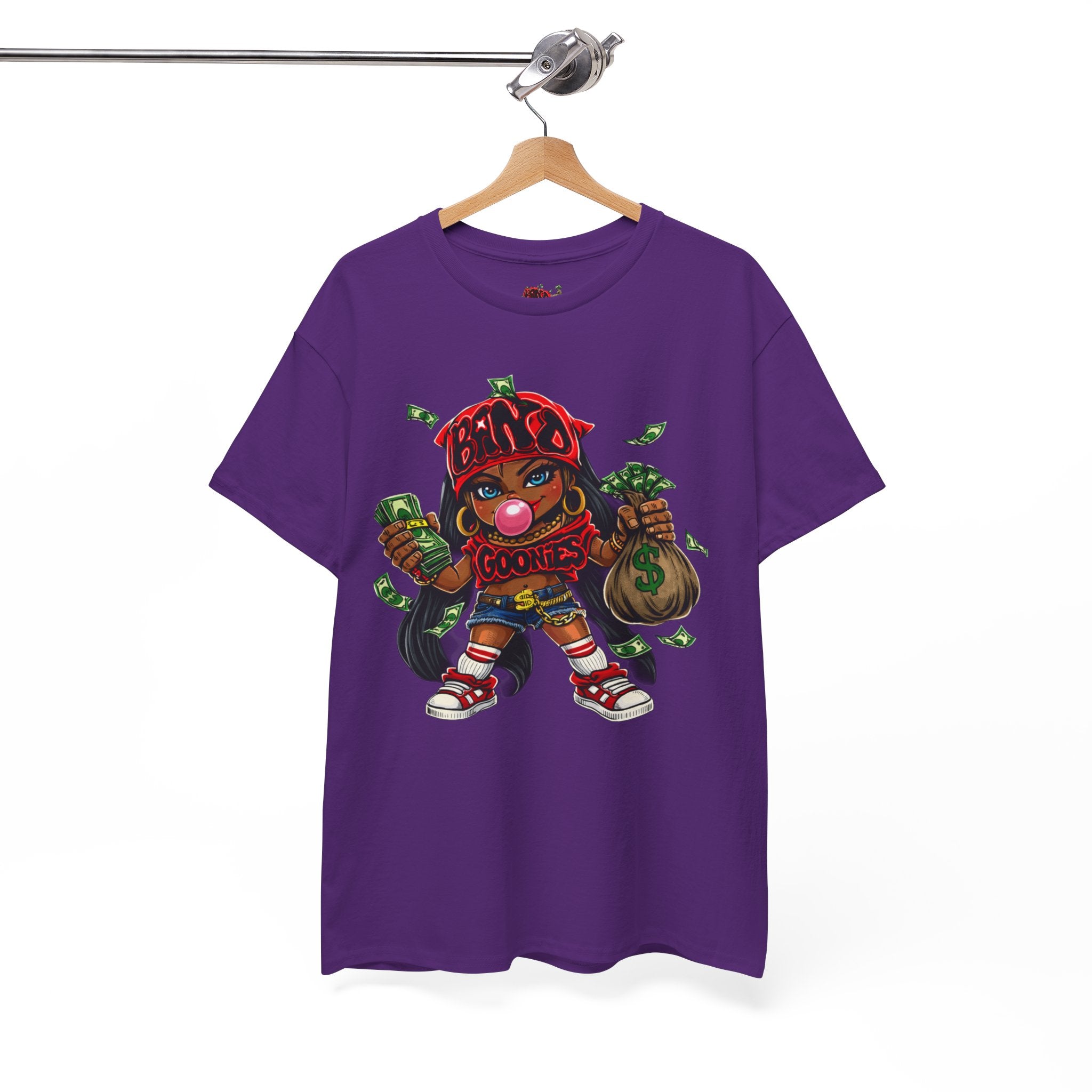 Heavy Cotton T-Shirt | Girl Goonie "Bubblegum Girl"