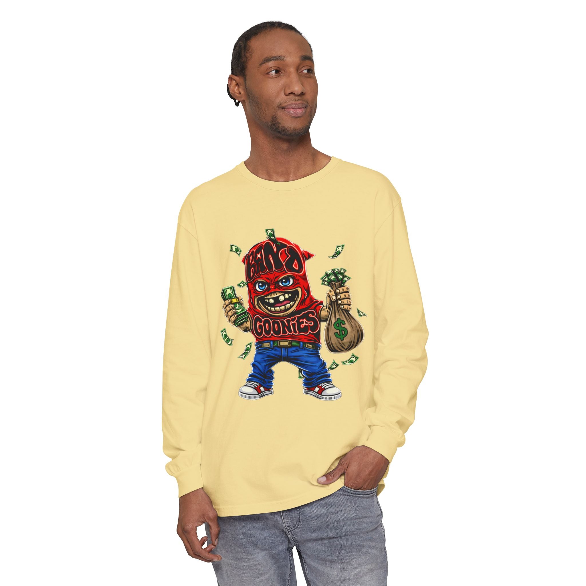 Unisex Garment-dyed Long Sleeve T-Shirt