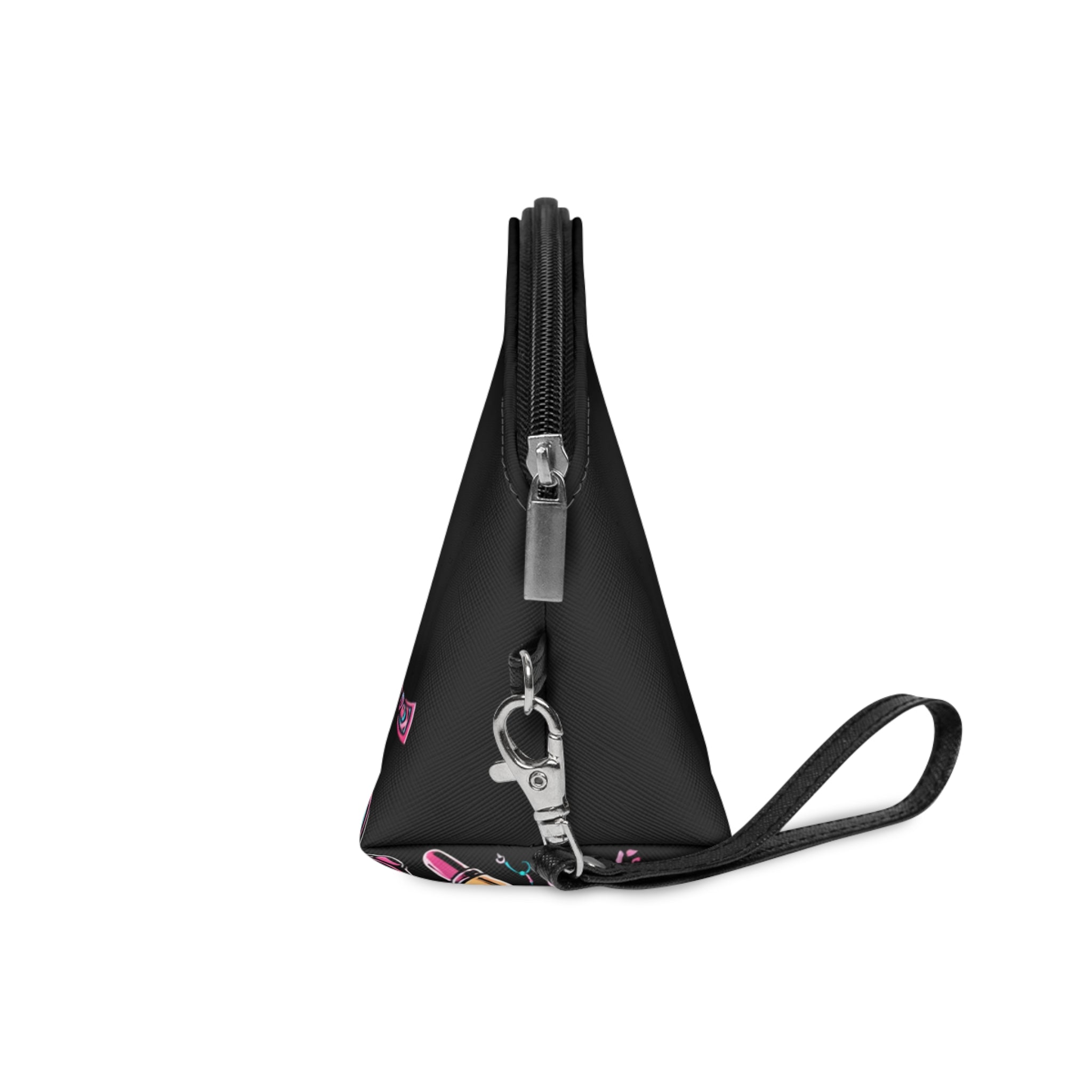 Makeup Bag | Pink & Teal Girl Goonie "Money & Mascara"