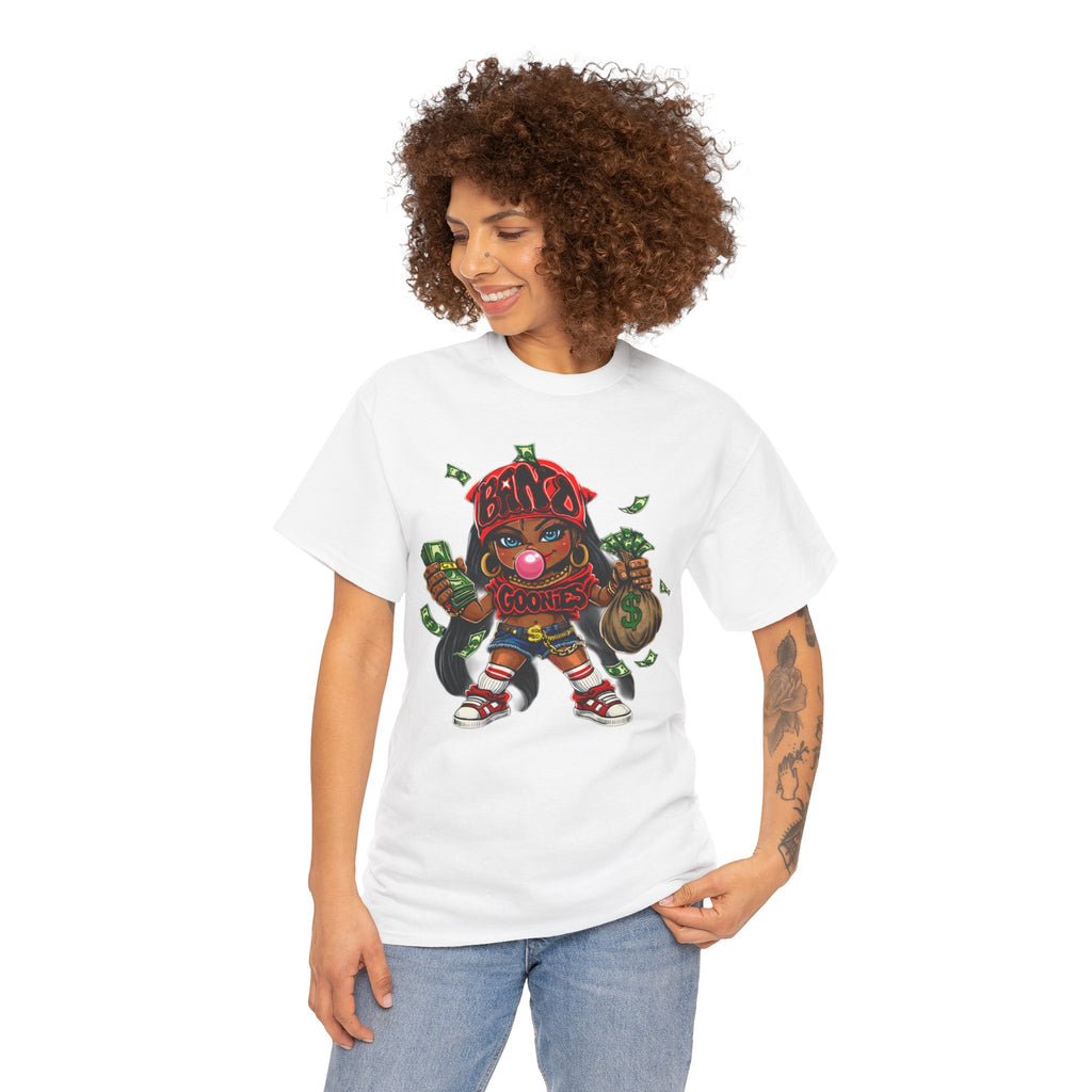 Heavy Cotton T-Shirt | Girl Goonie "Bubblegum Girl"
