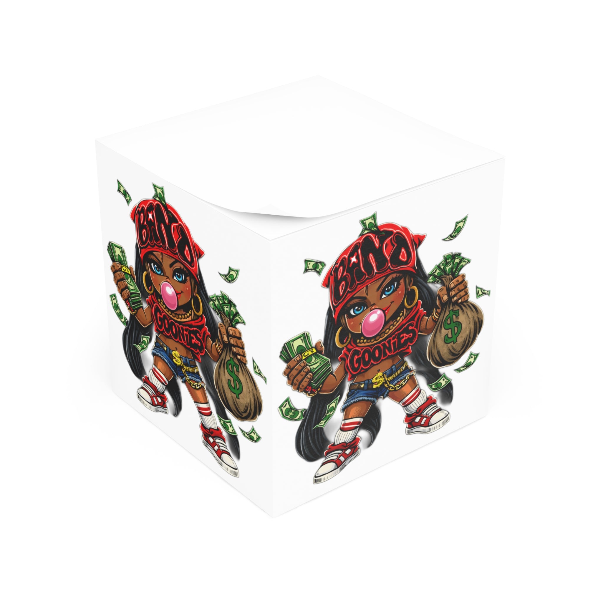 Red Girl Goonie Note Cube (700 Sheets)