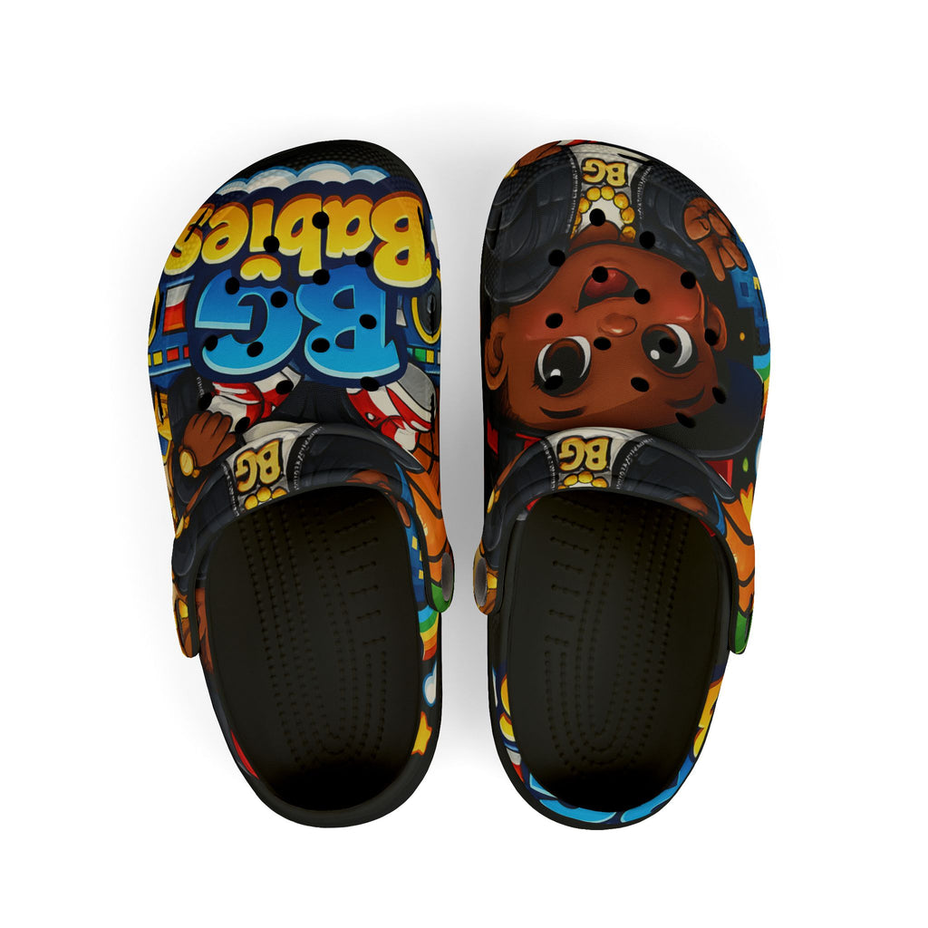 Kid's Foam Clogs (Black) | BG Babies "Clouds & Toys"