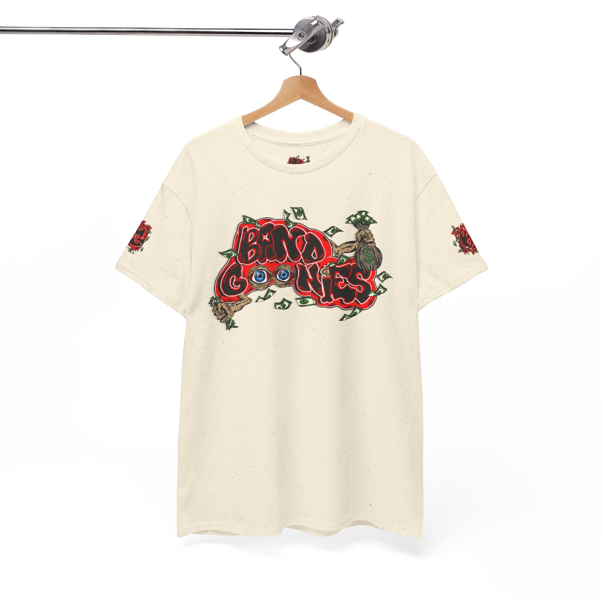 Heavy Cotton T-Shirt | White & Red