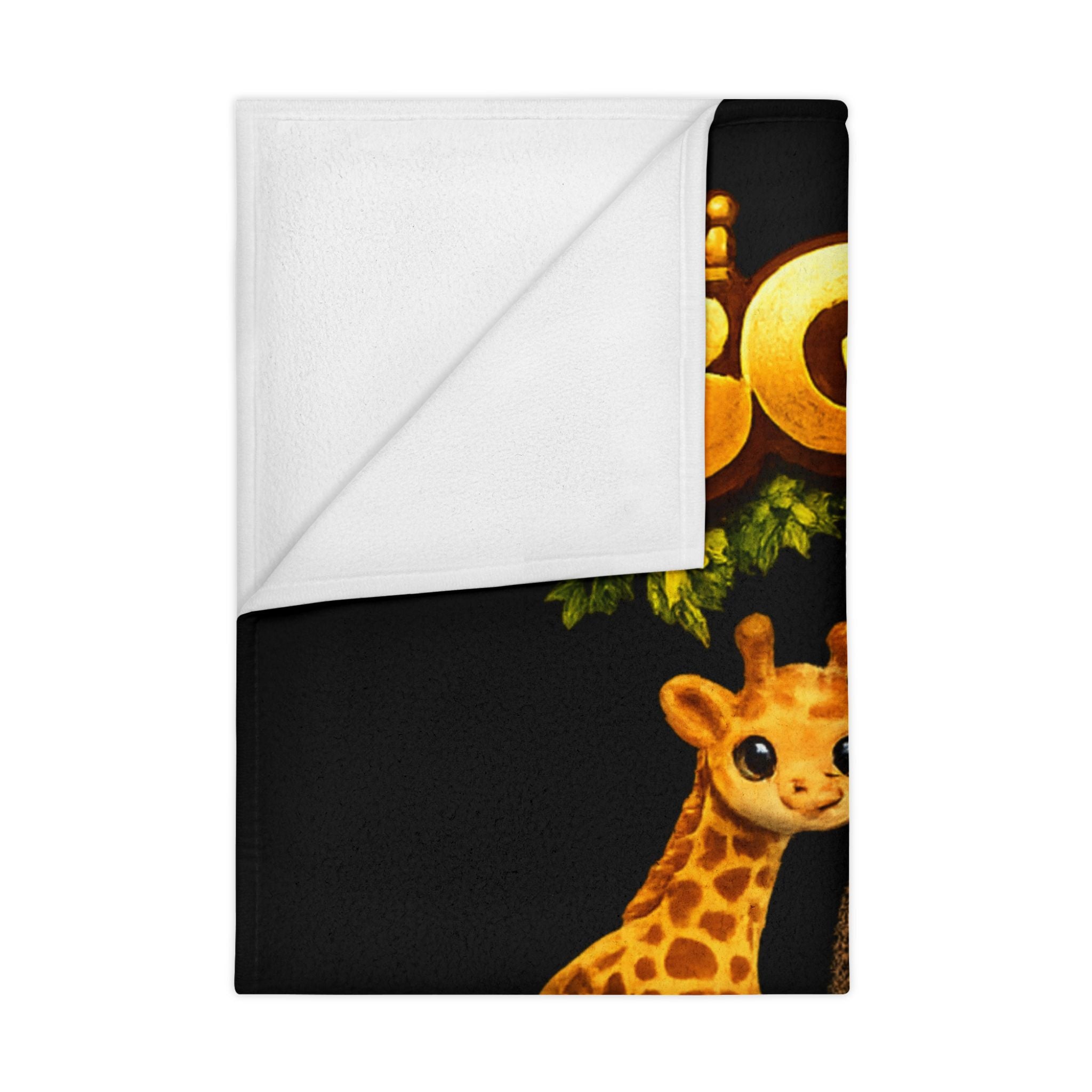 Toddler Blanket (Black) | Safari BG Babies "Parrots & Pape"