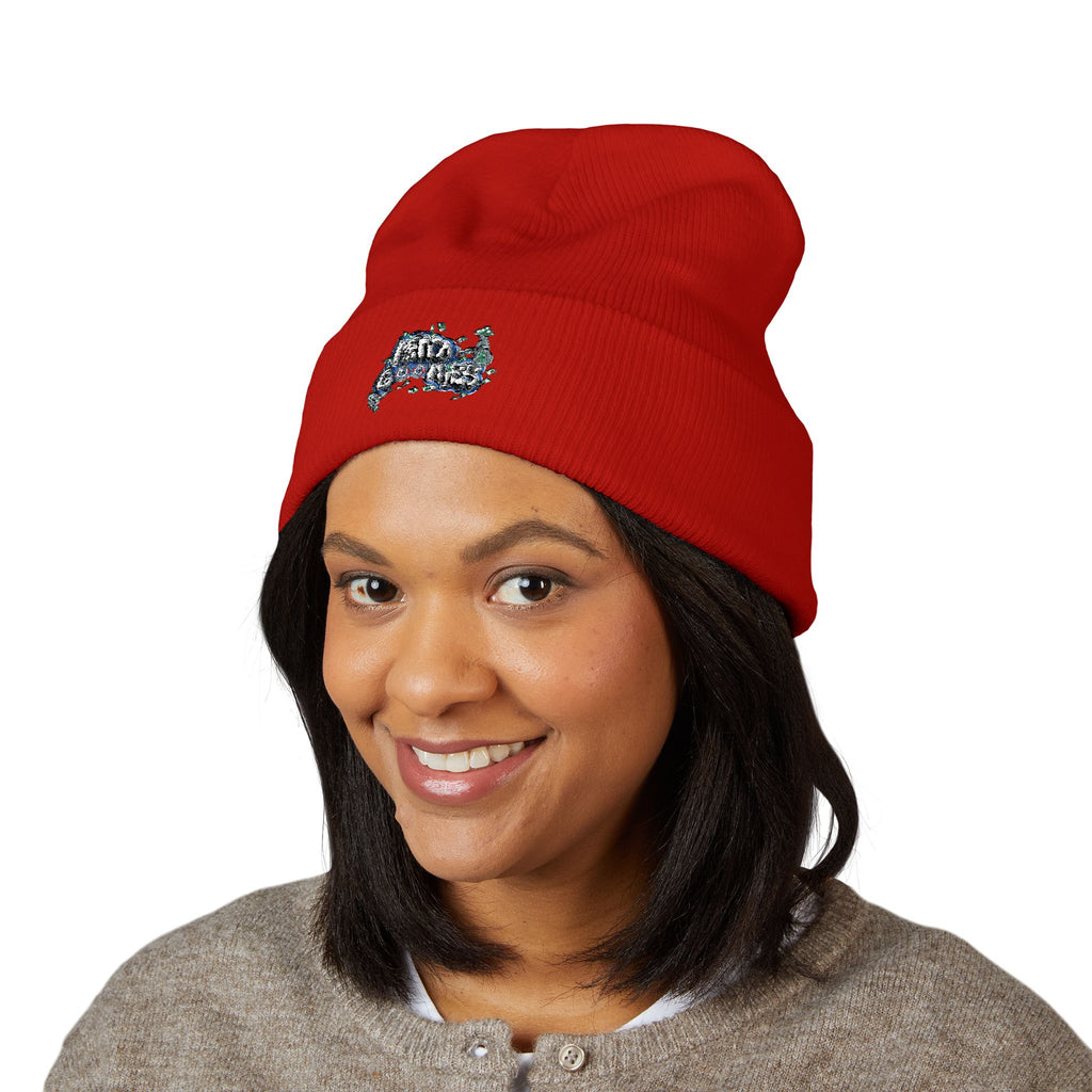 Classic Blue Goonie Cuffed Beanie