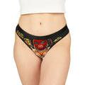 Women's Thongs (Black) | Red Girl Goonie "Look Like Money"