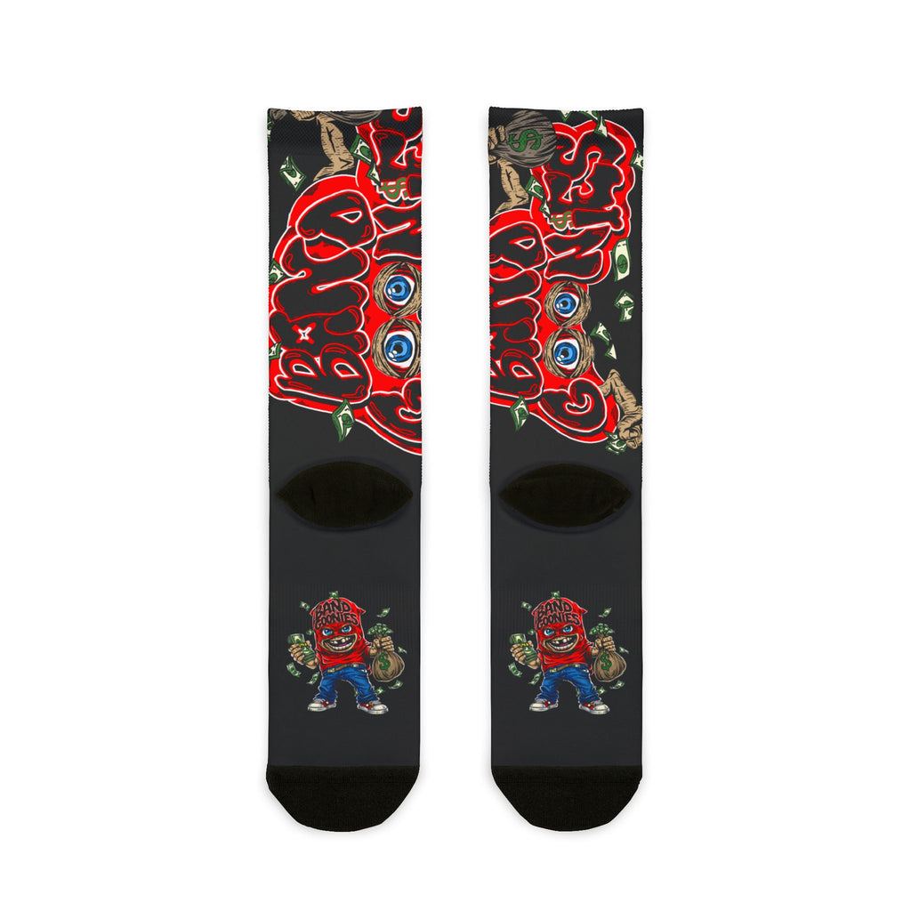 Red Band Goonie Crew Socks