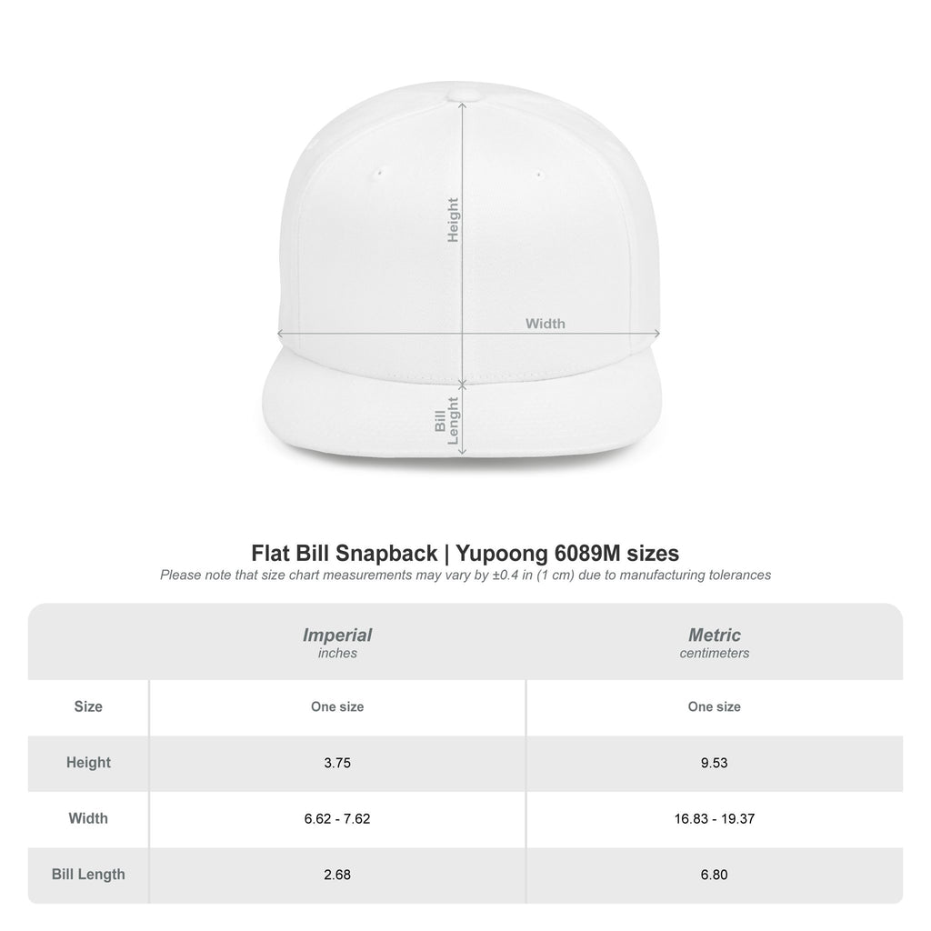 Flat Bill Snapback White Band Goonies Logo