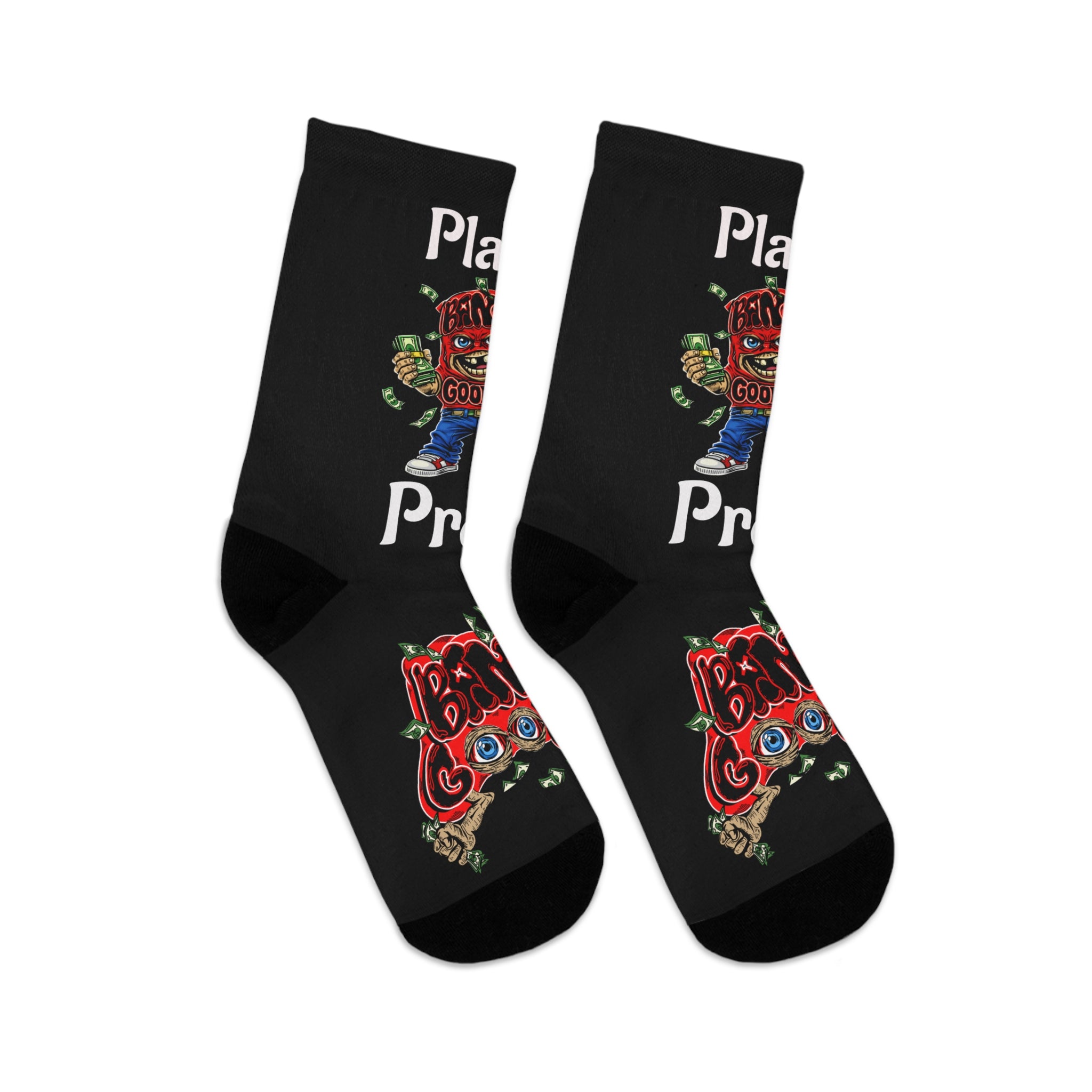 "Plans into Profit" Red Goonie Poly Socks