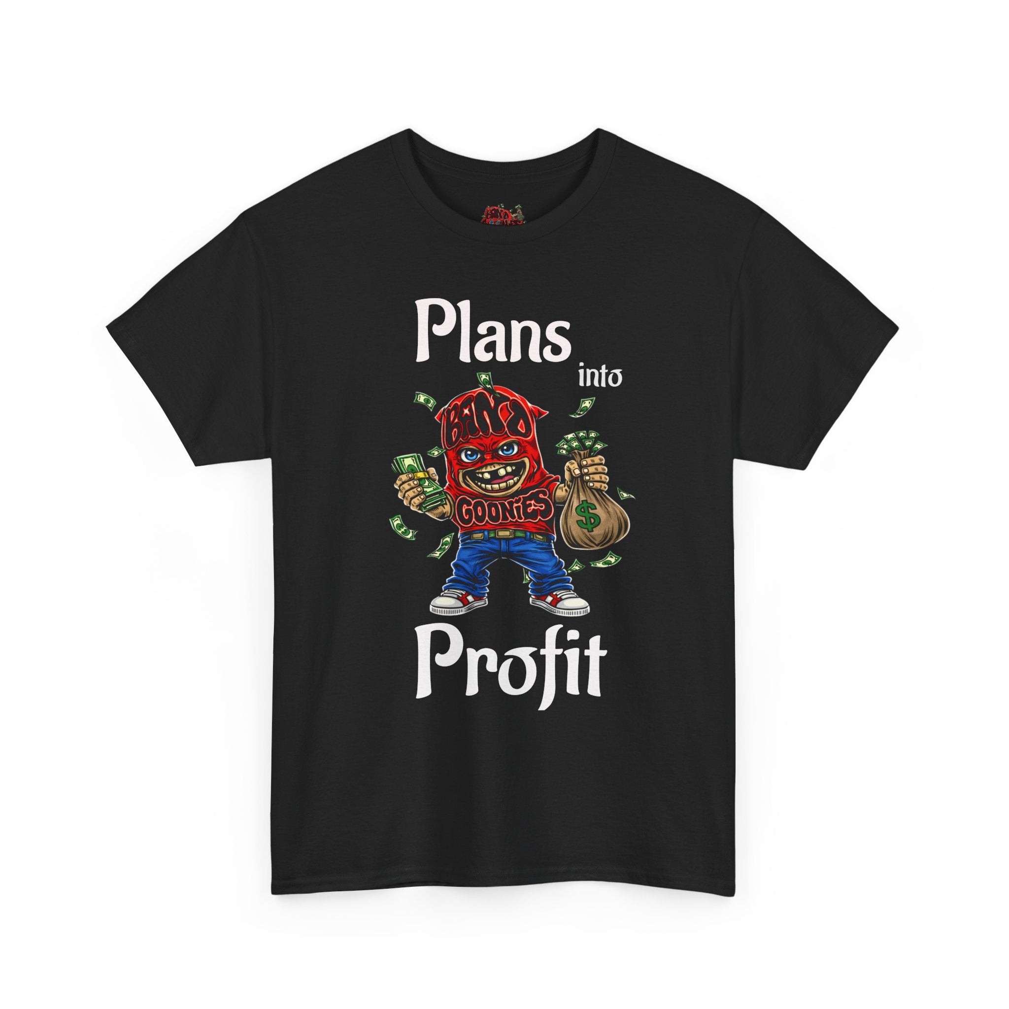 Heavy Cotton T-Shirt | Red Goonie "Plans into Profit"