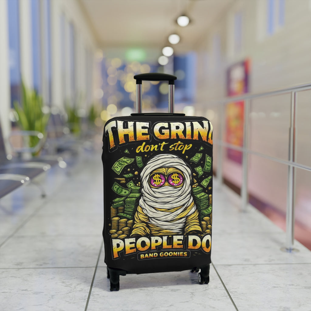 Luggage Cover | OG Goonie "The Grind Don't Stop, People Do"