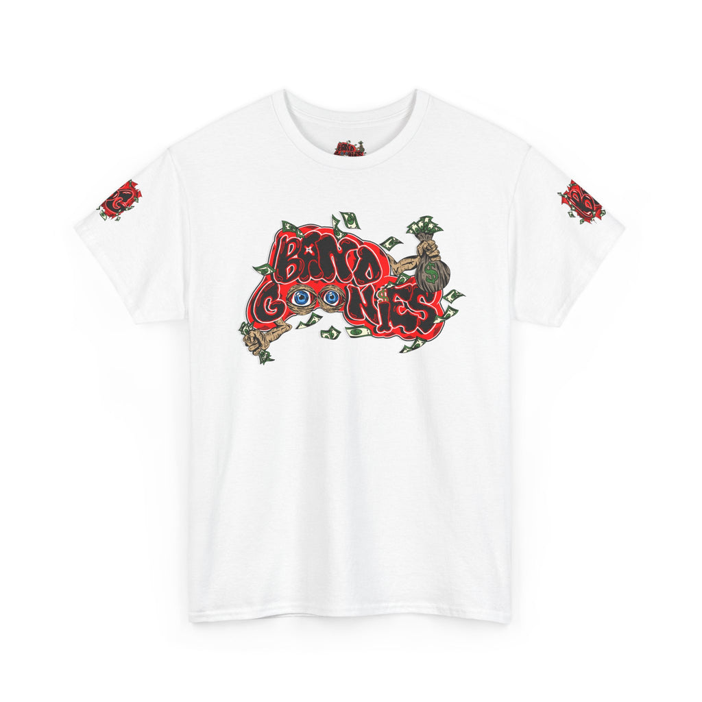 Heavy Cotton T-Shirt | White & Red