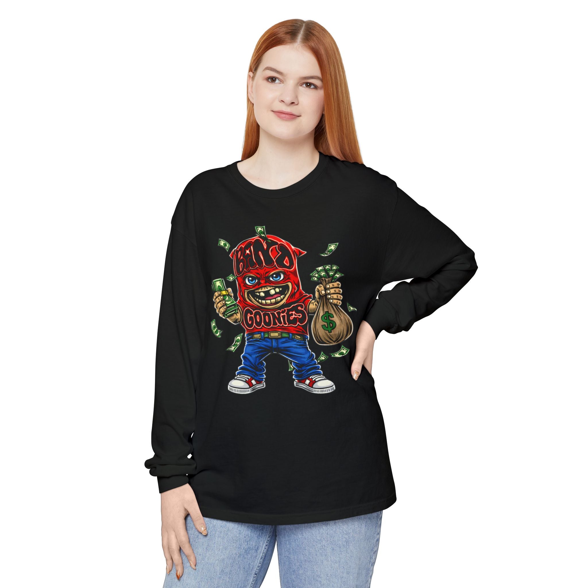 Garment-Dyed Long Sleeve T-Shirt | Red Band Goonie