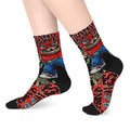 Black & Red Mid-length Socks