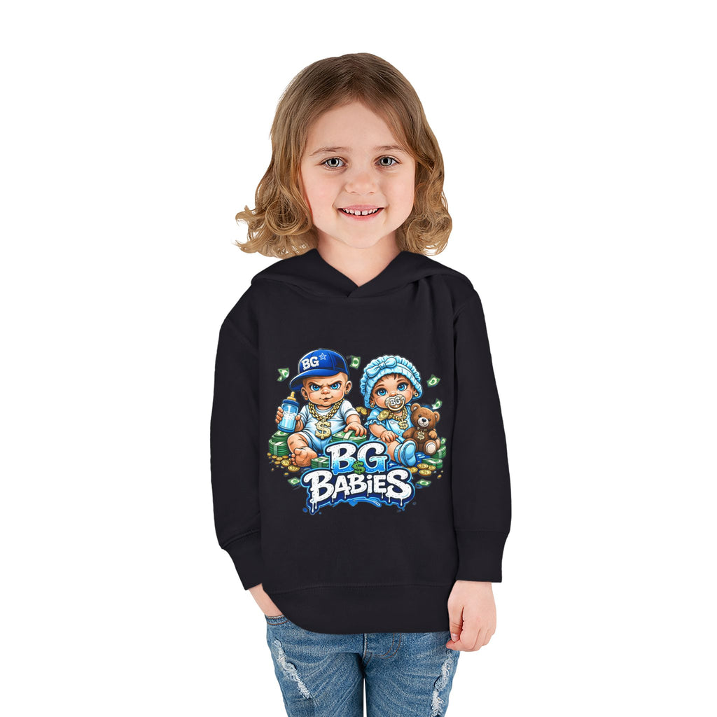 Toddler Pullover Fleece Hoodie | Blue BG Babies