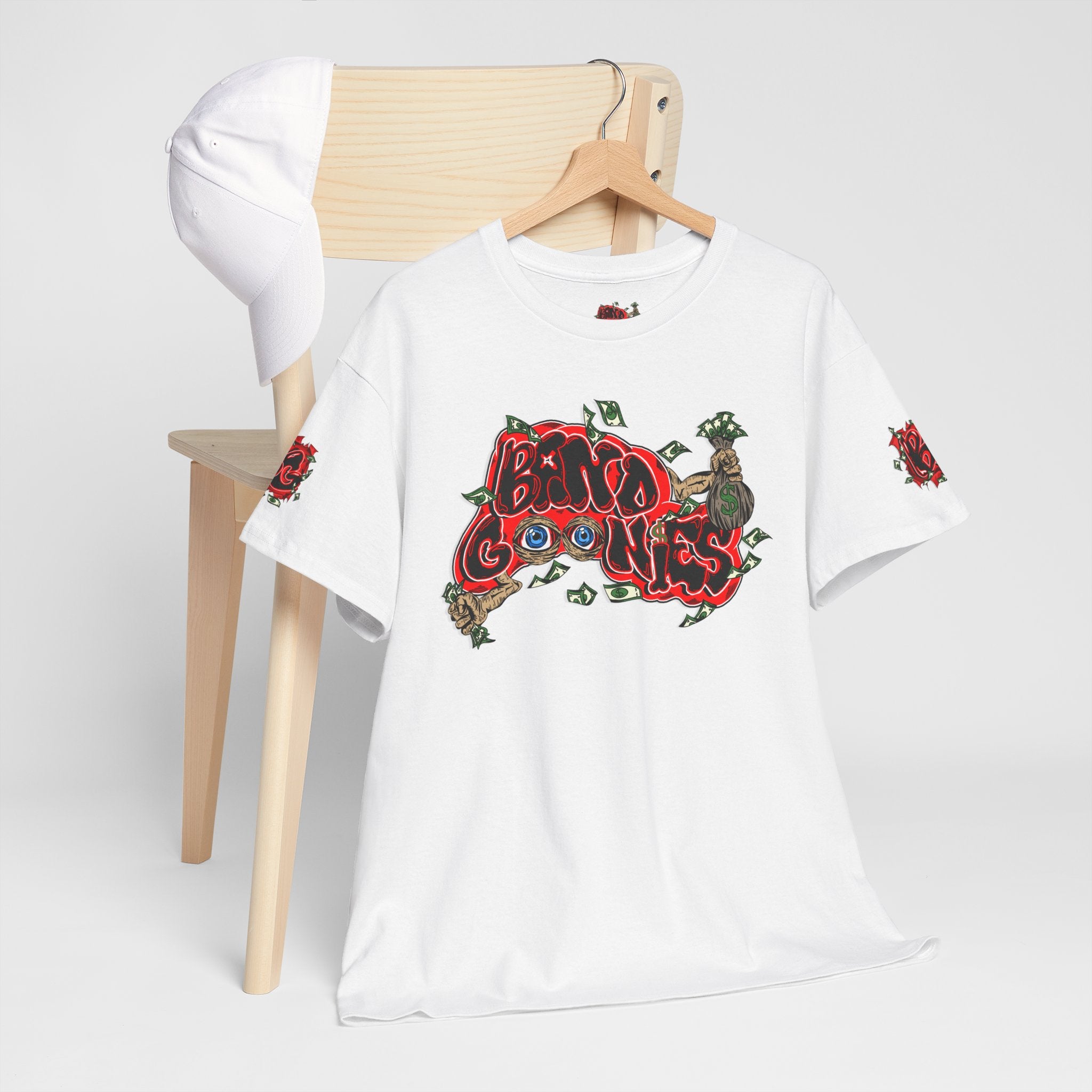 Heavy Cotton T-Shirt | White & Red