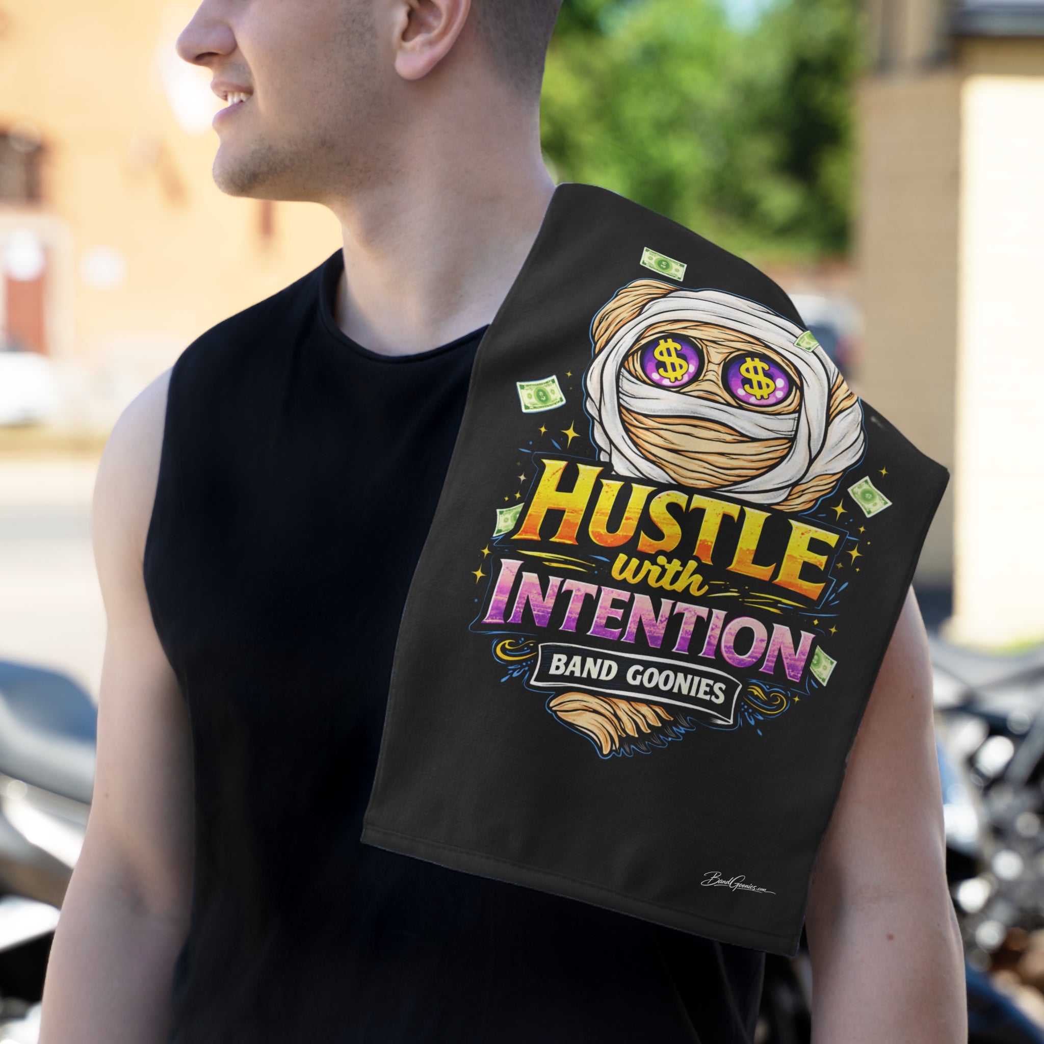 Rally Towel (11x18) | OG Goonie "Hustle with Intention"