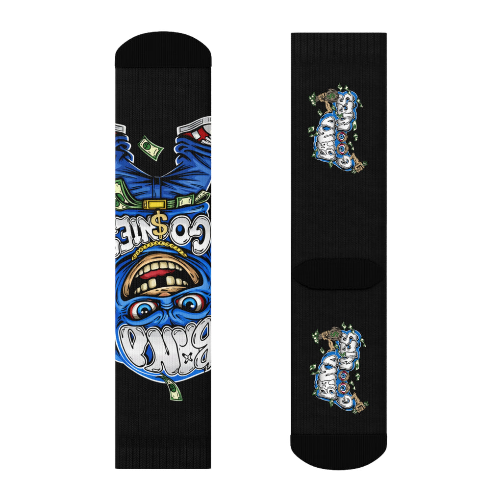 Crew Socks | Black & Blue