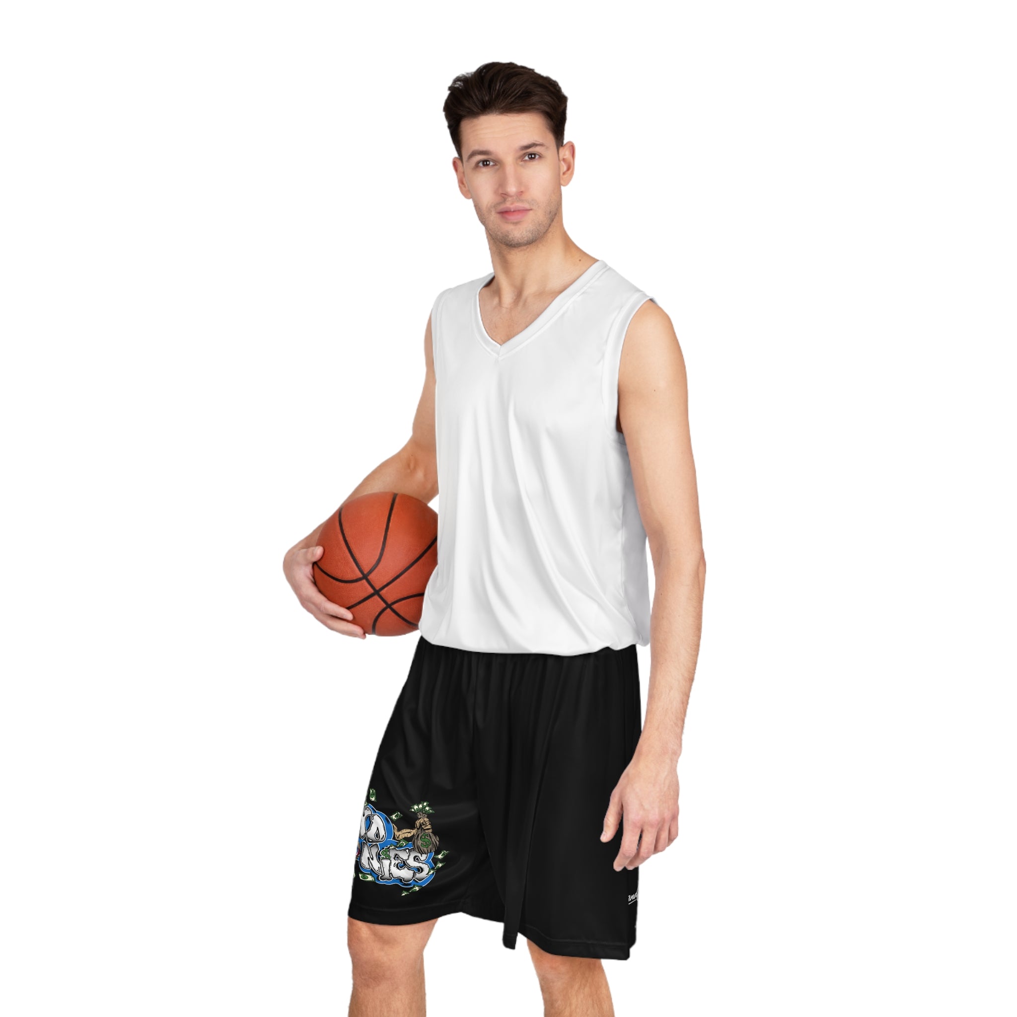 Basketball Shorts (Black) | Blue Band Goonies