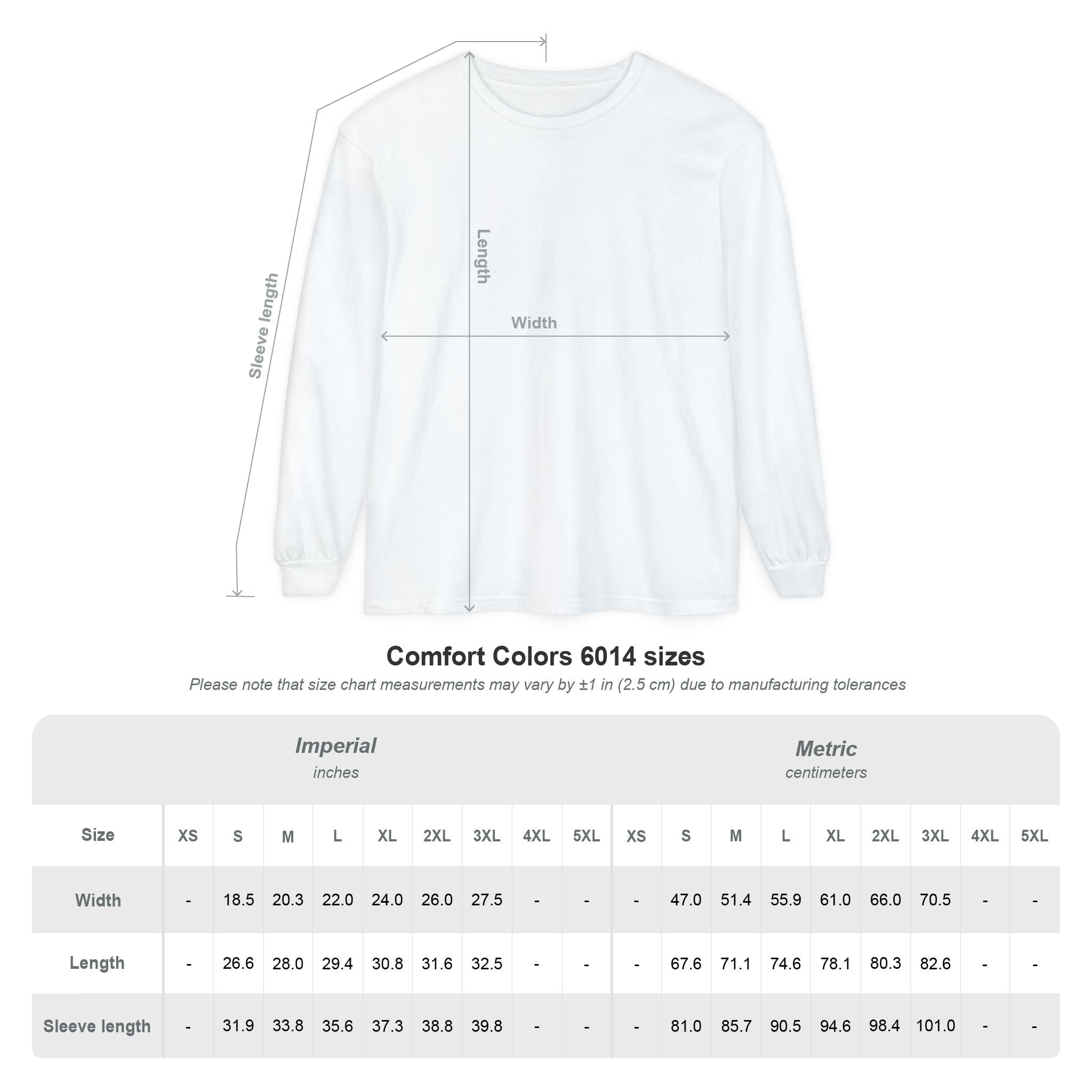 Unisex Garment-dyed Long Sleeve T-Shirt