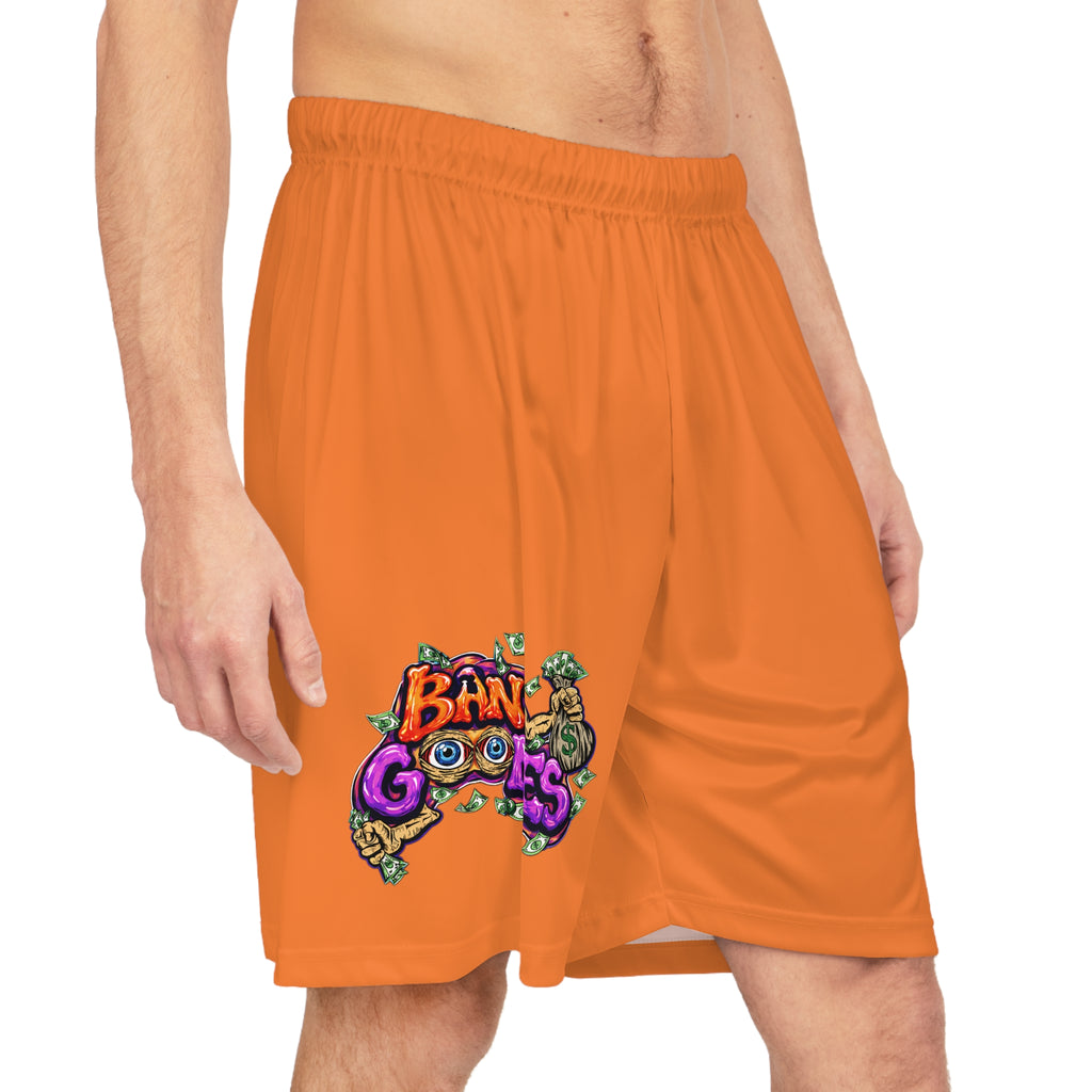 Basketball Shorts (Orange) | Orange & Purple Band Goonies