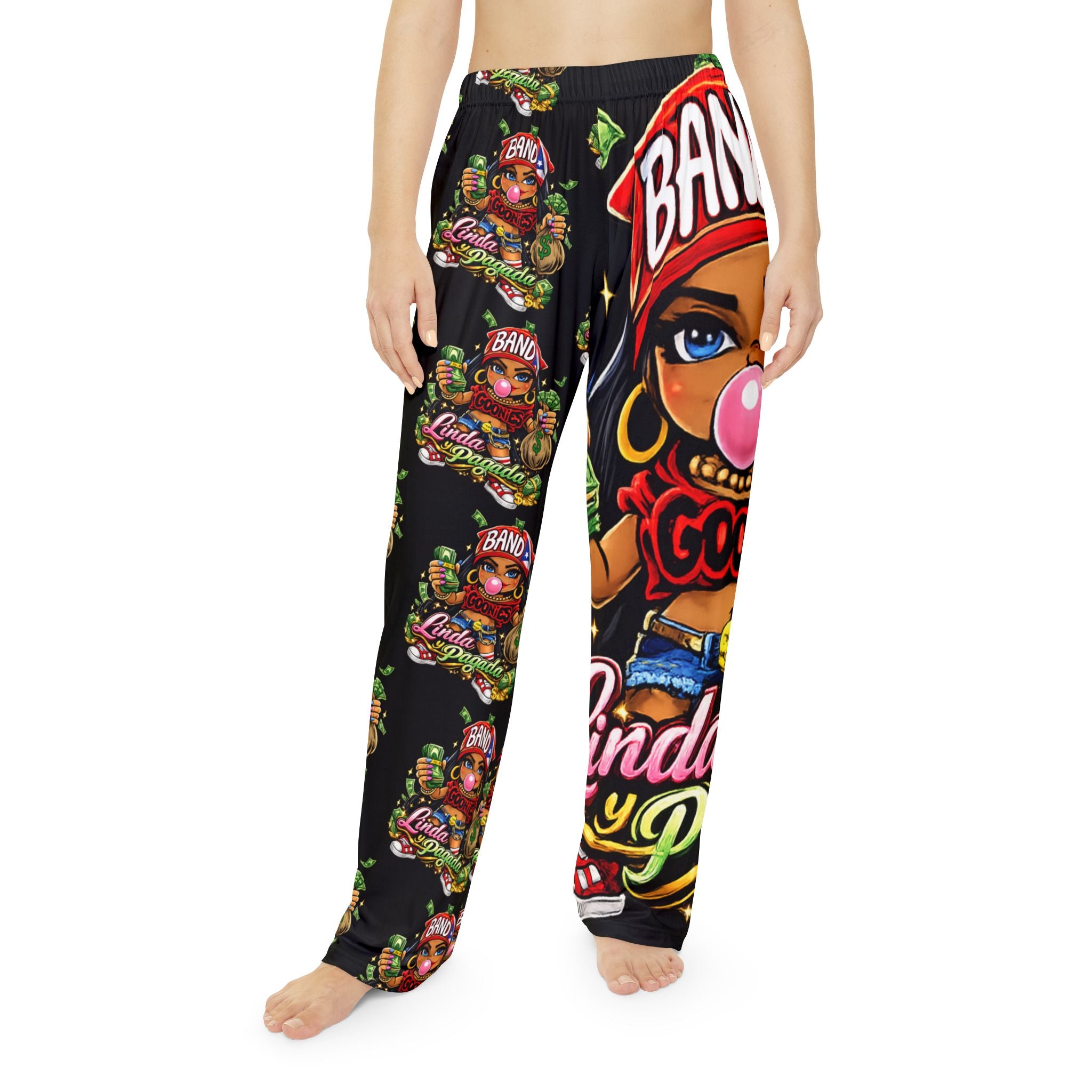 Women's Pajama Pants | Red Girl Goonie "Linda y Pagada"