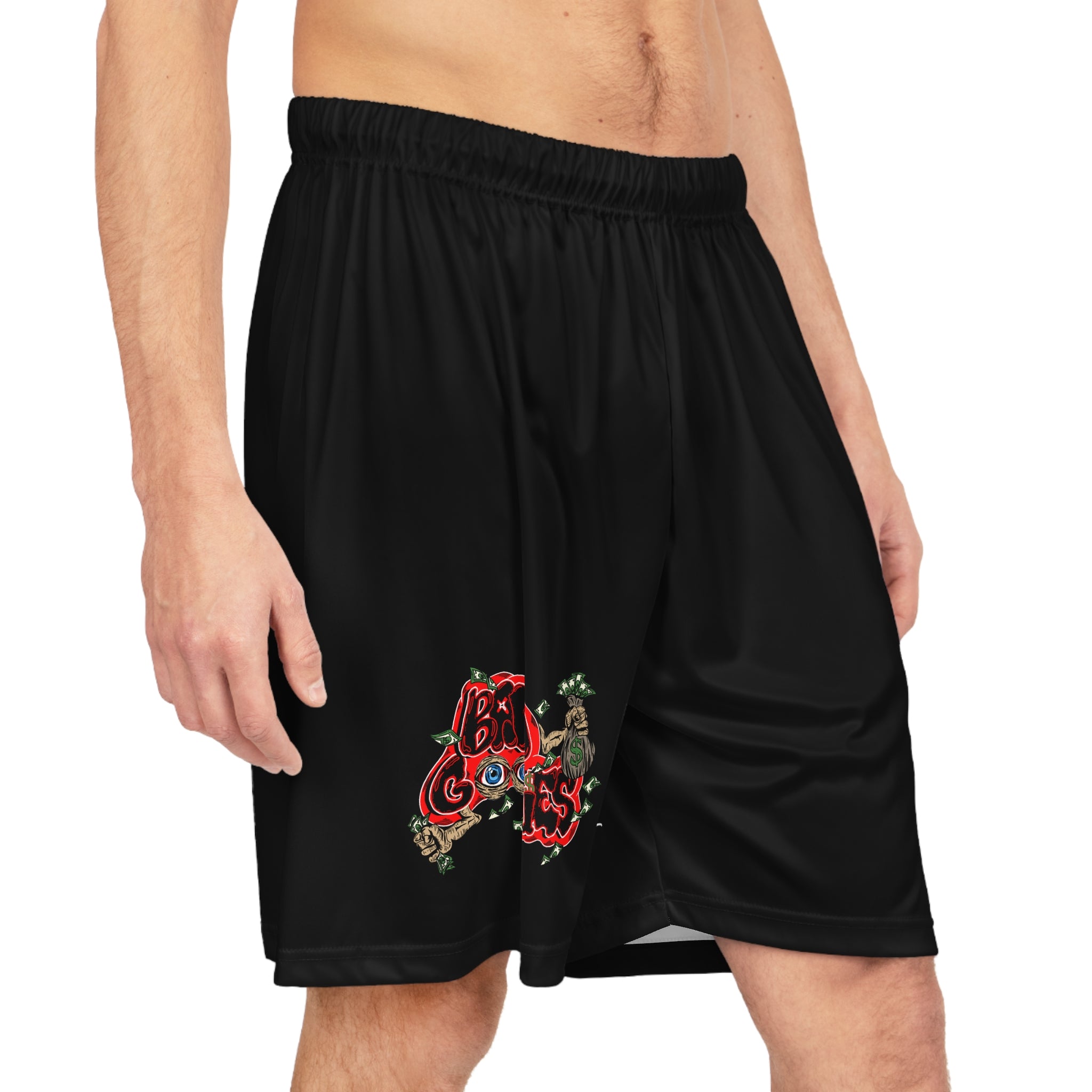 Basketball Shorts (Black) | Red Band Goonies