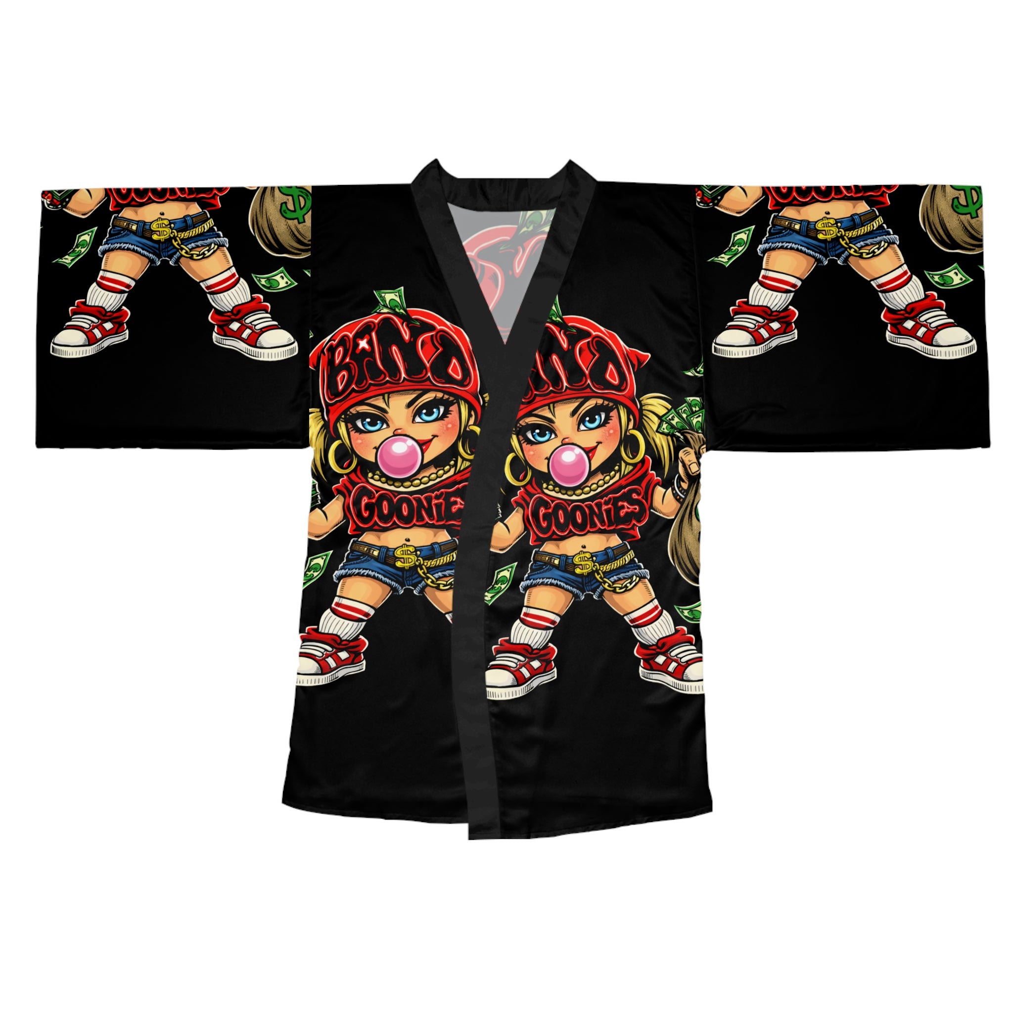 Long Sleeve Robe | Goonie Girl | Red & Black