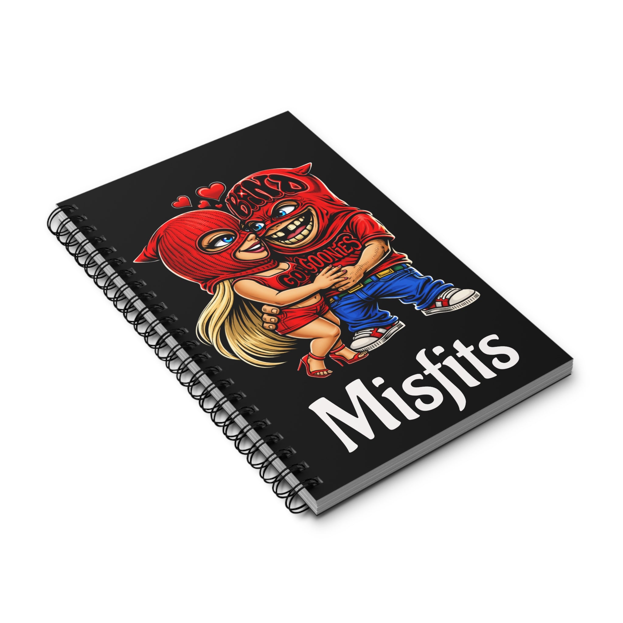 Spiral Journal | "Misfits" Red Love Goonies (80 Sheets)