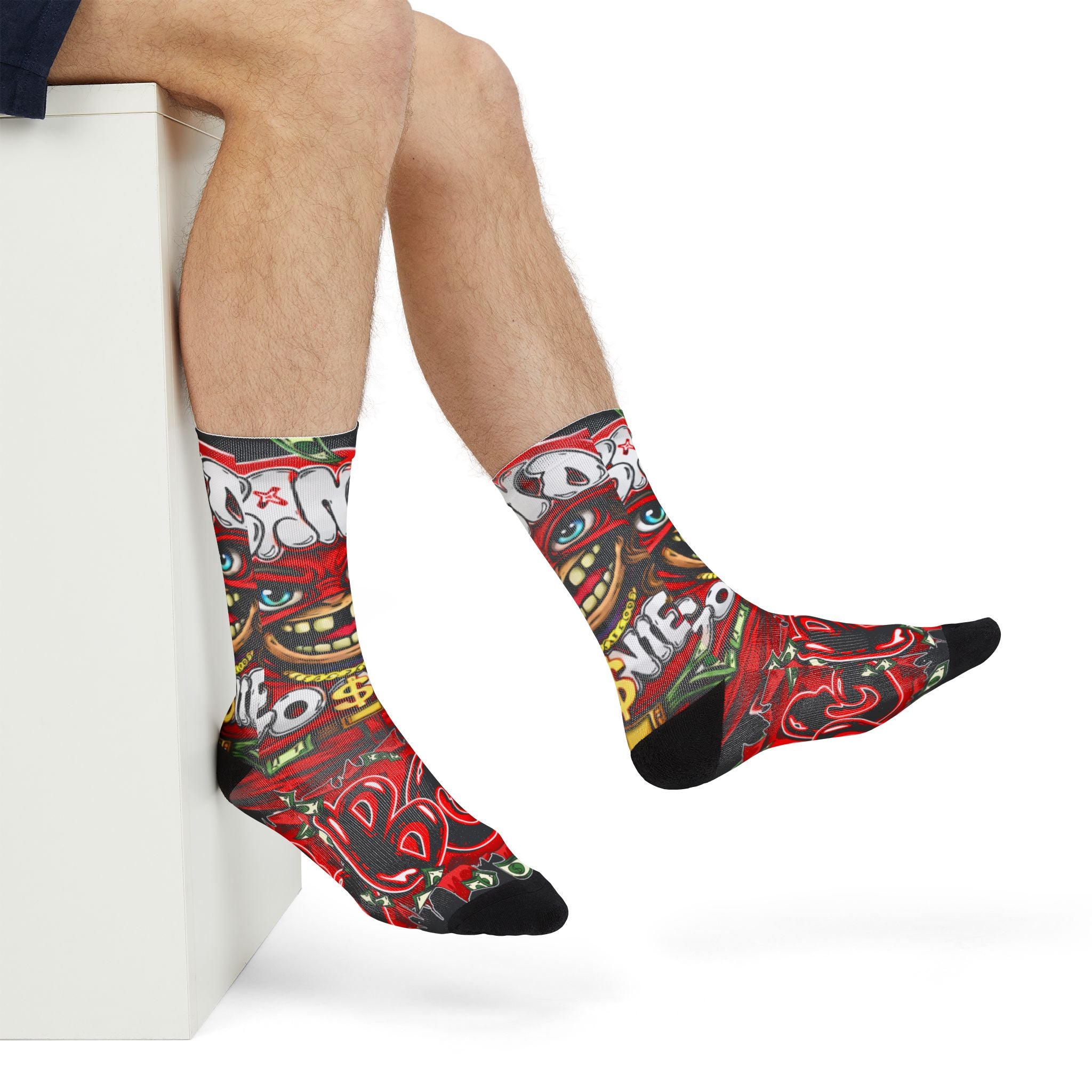 Red Goonie Crew Socks