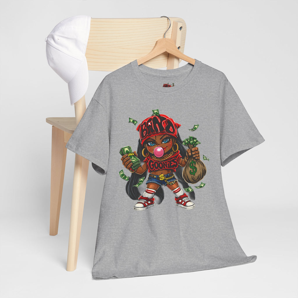 Heavy Cotton T-Shirt | Girl Goonie "Bubblegum Girl"