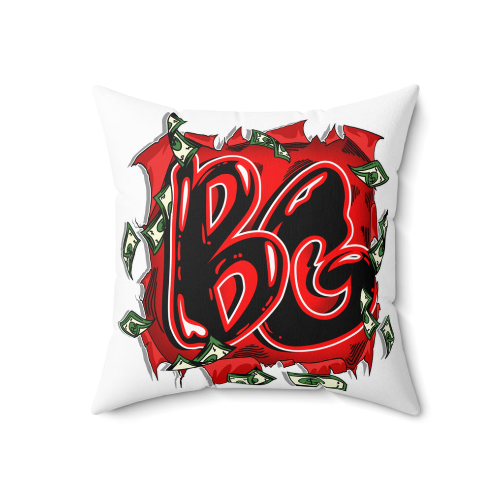 Spun Polyester Square Pillow | Red Goonie