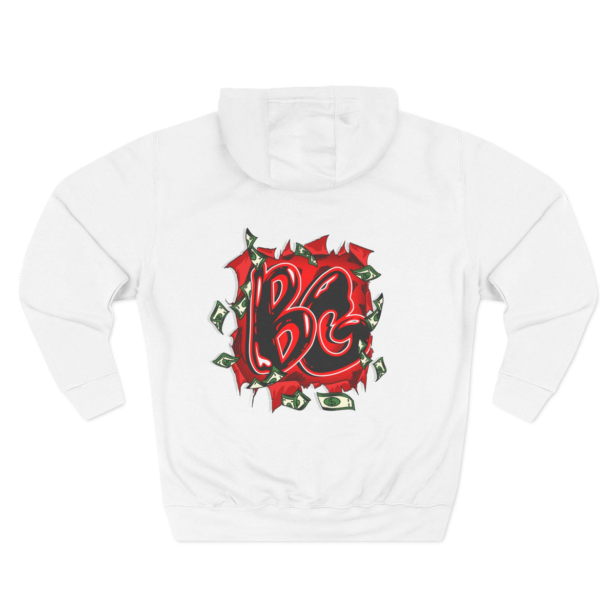 Three-Panel Fleece Hoodie