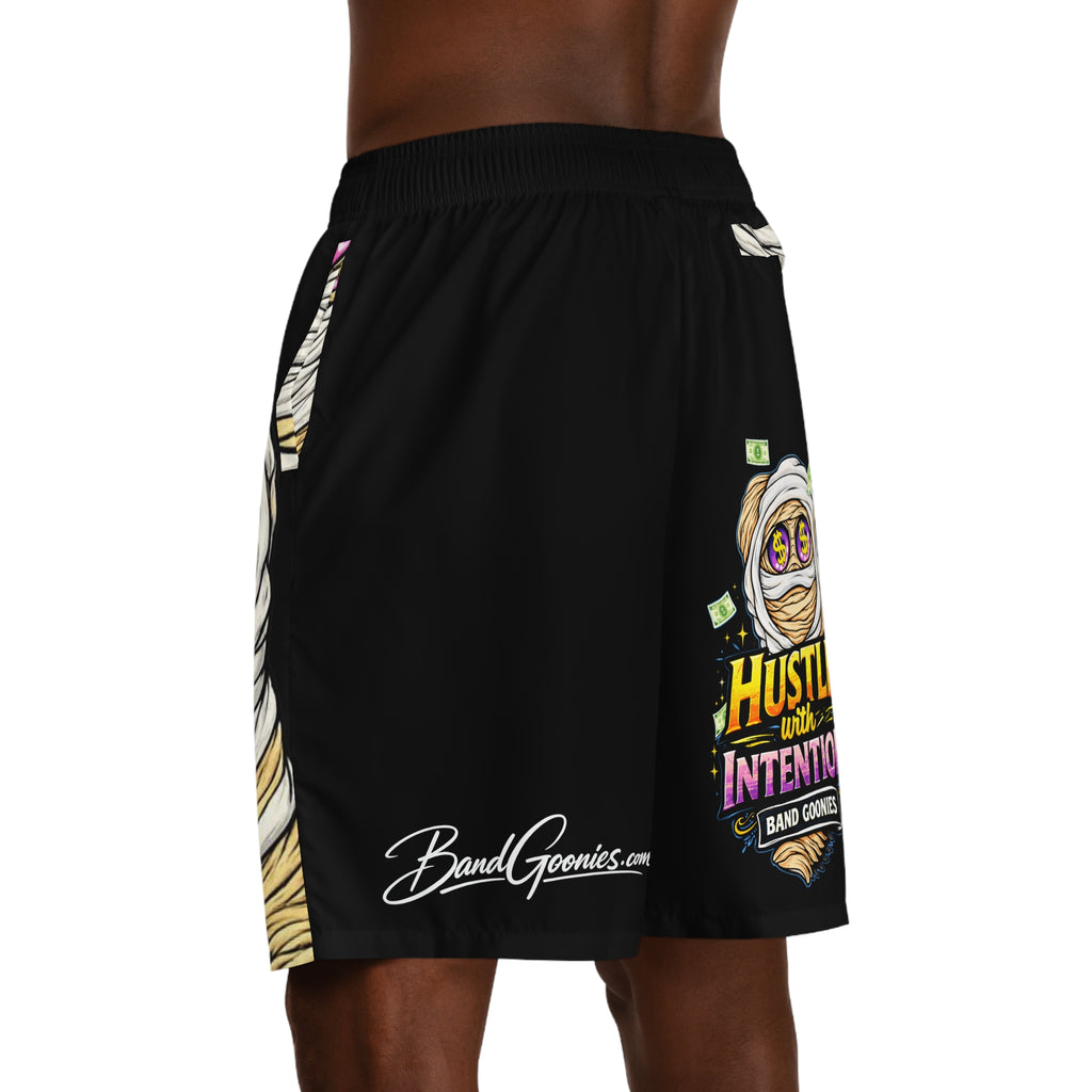 Men's Jogger Shorts (Black) OG Goonie "Hustle with Intention"