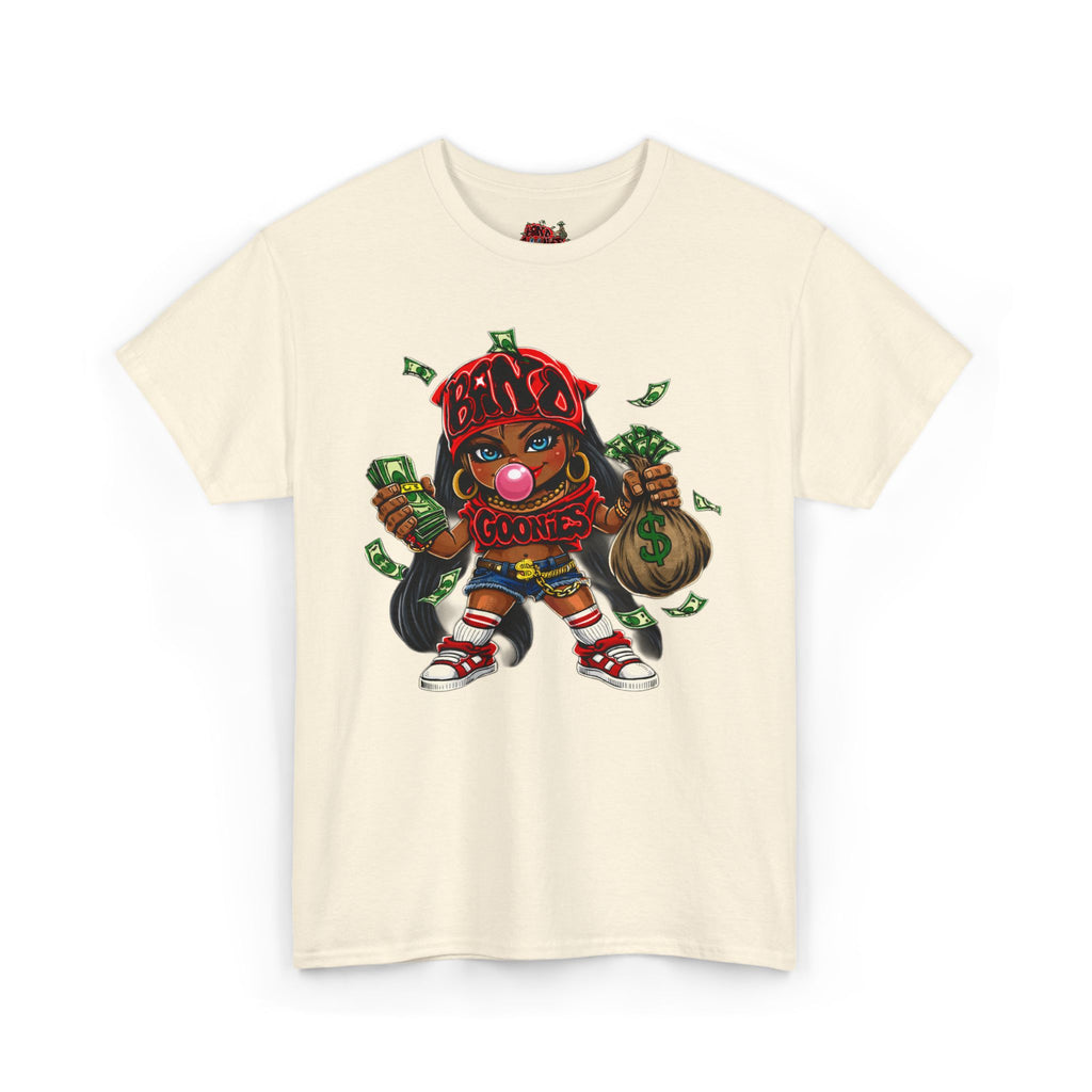 Heavy Cotton T-Shirt | Girl Goonie "Bubblegum Girl"